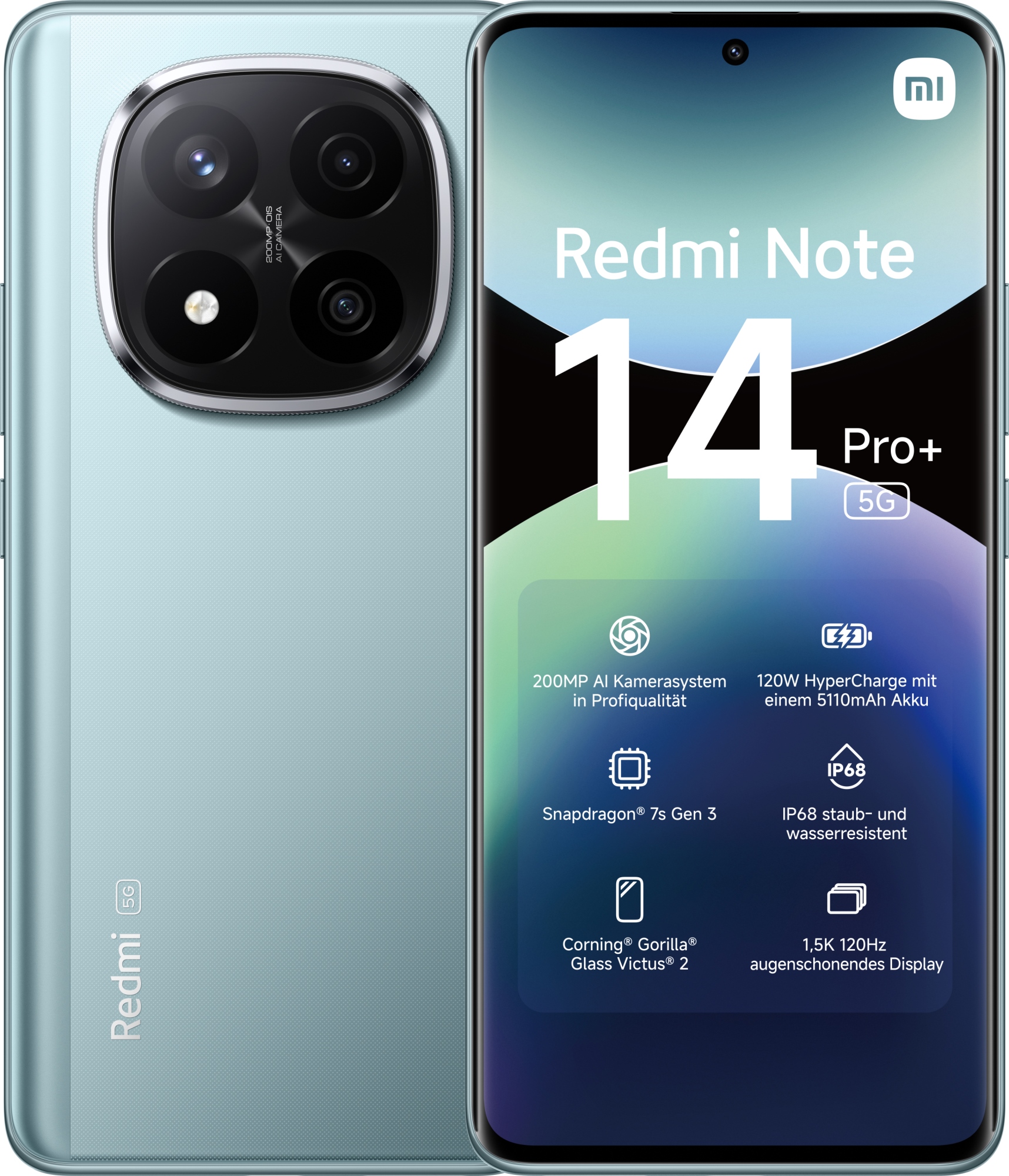 Redmi Note 14 Pro+ 5G 16,9 cm (6.67") SIM doble USB Tipo C 8 GB 256 GB 5110 mAh Azul