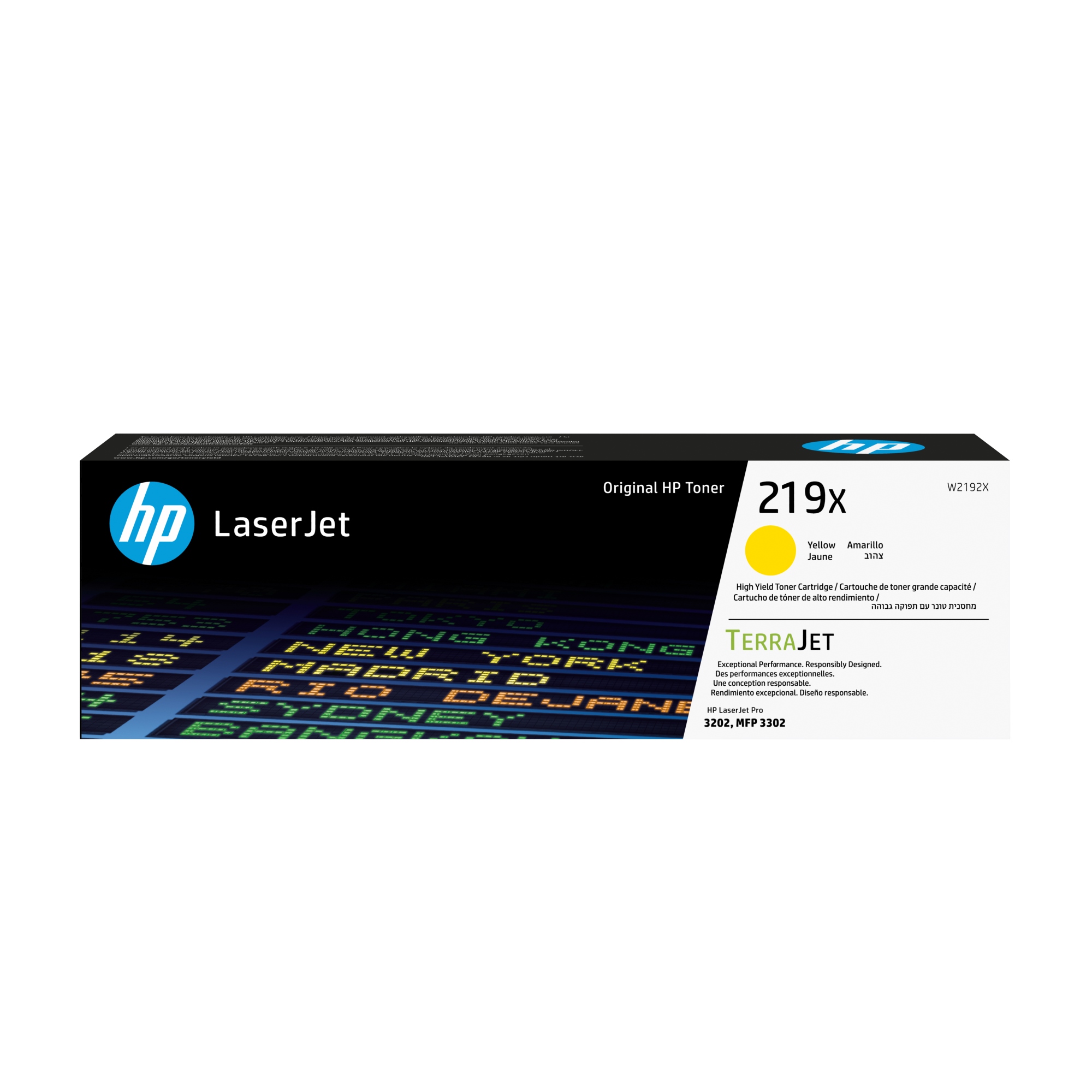 Cartucho de Tóner Original LaserJet 219X de alta capacidad amarillo