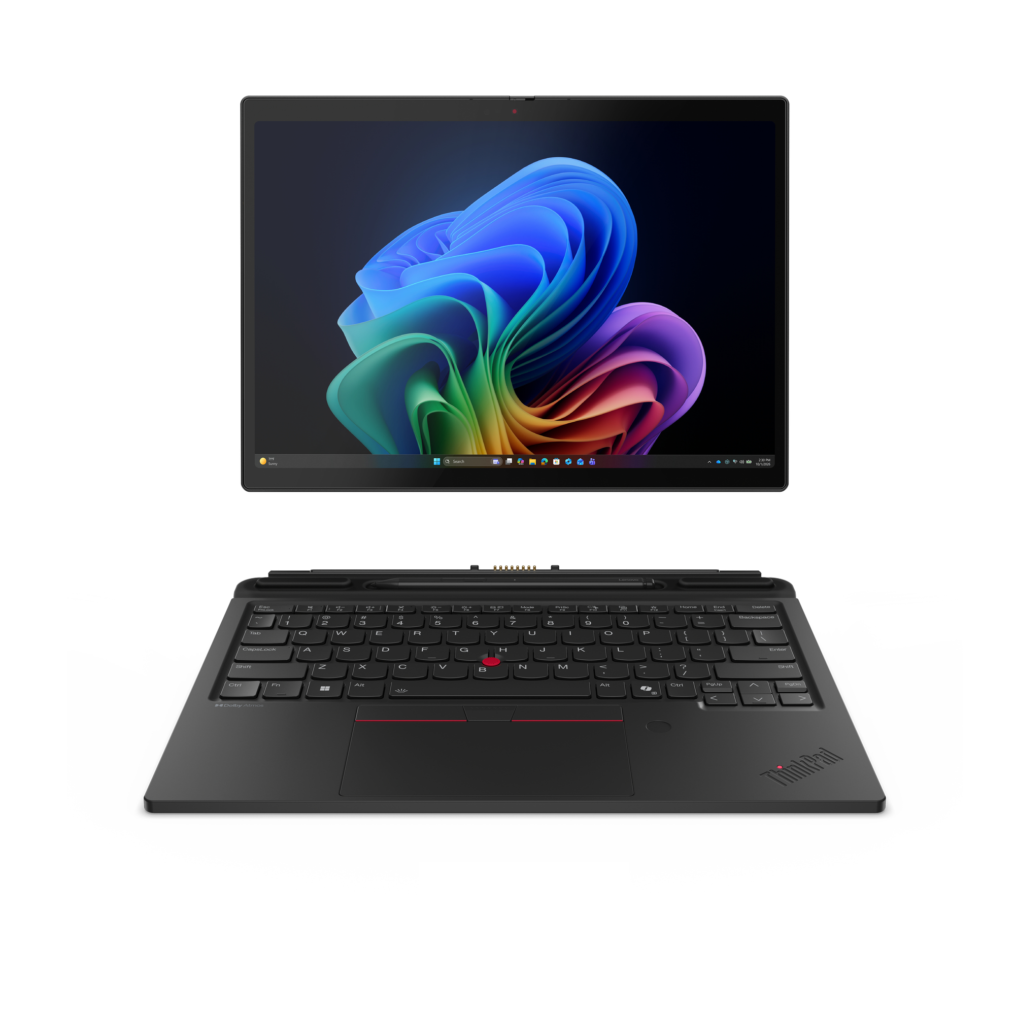 ThinkPad X13 Detachable Gen 1 Copilot+ PC Intel Core Ultra 5 332 Híbrido (2-en-1) 33 cm (13") Pantalla táctil 2.8K 16 GB LPDDR5x-SDRAM 512 GB SSD Wi-Fi 7 (802.11be) Windows 11 Pro Negro Español