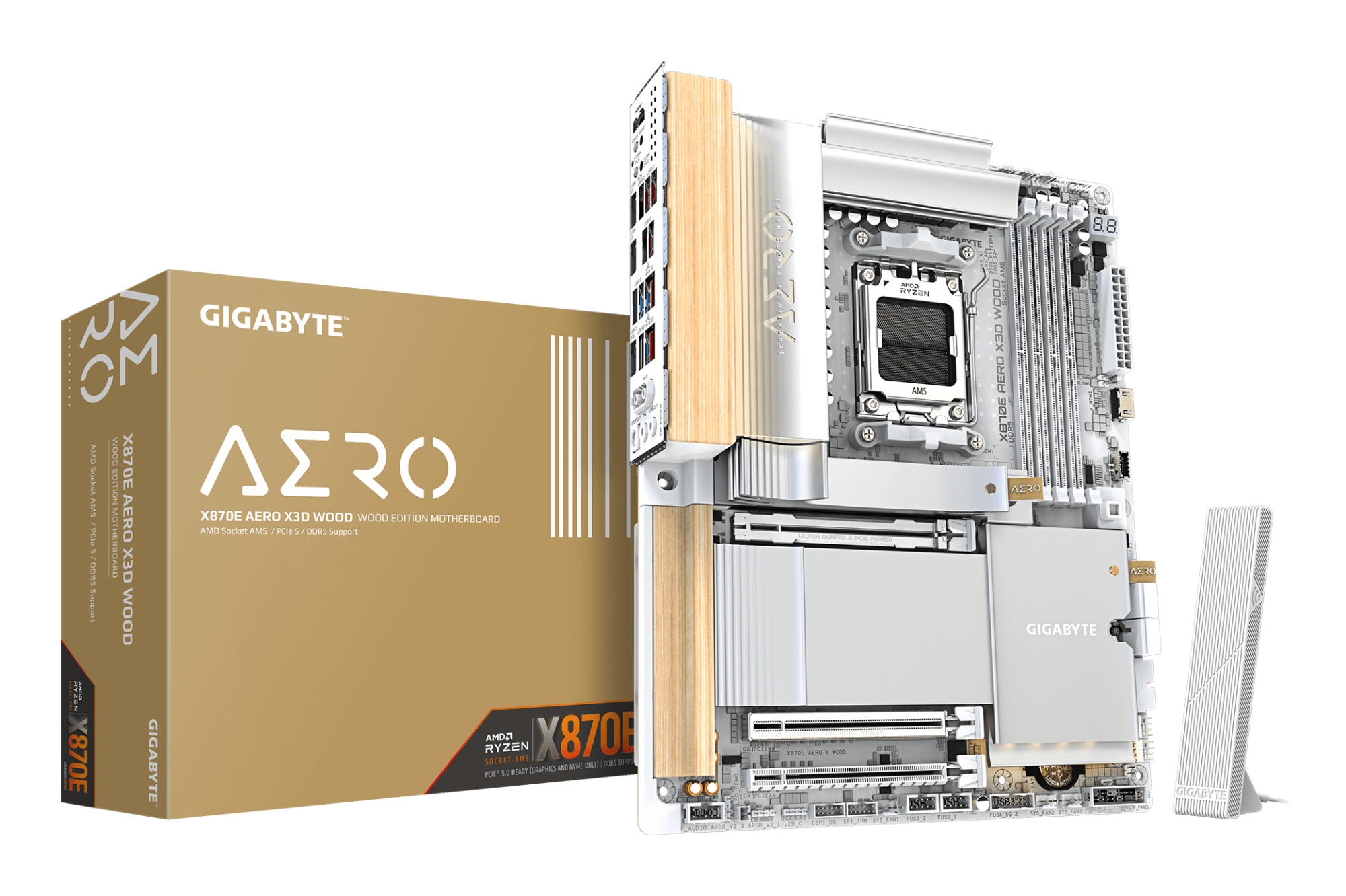 X870E AERO X3D WOOD Placa Base
