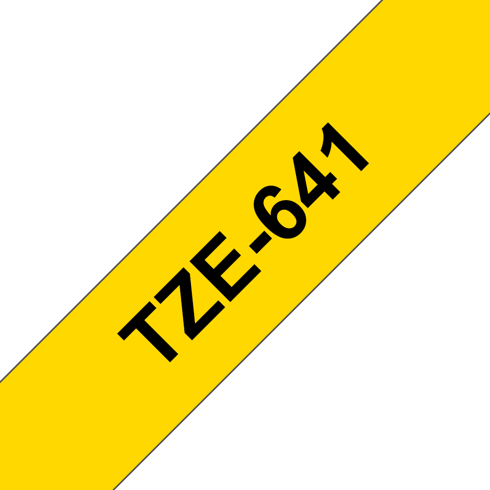 TZE-641 cinta para impresora de etiquetas Negro sobre amarillo