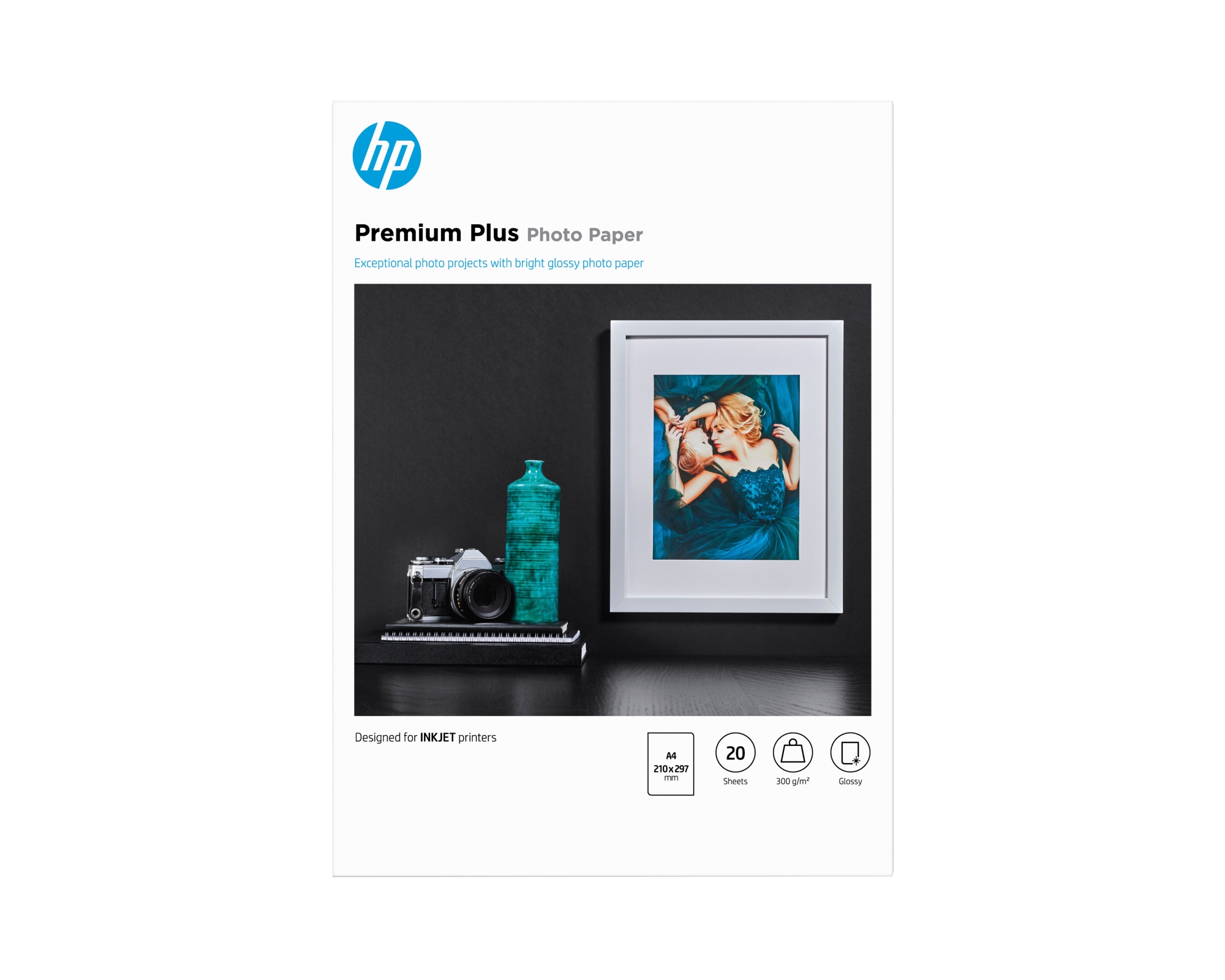 Papel fotográfico brillante Premium Plus - 20 hojas/A4/210 x 297 mm