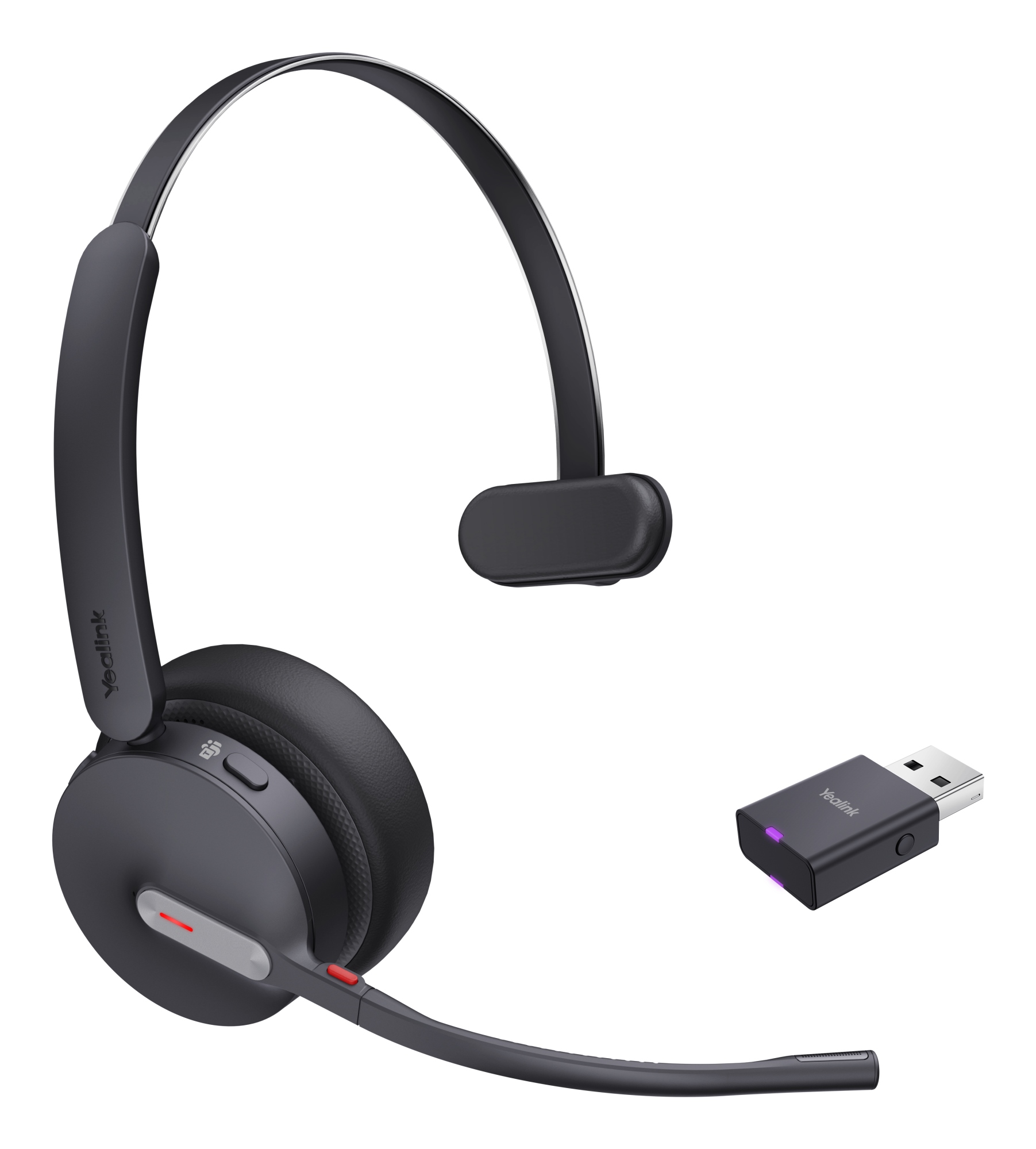 WH64 Hybrid Mono Teams Auriculares Inalámbrico Diadema Oficina/Centro de llamadas MicroUSB Bluetooth Negro