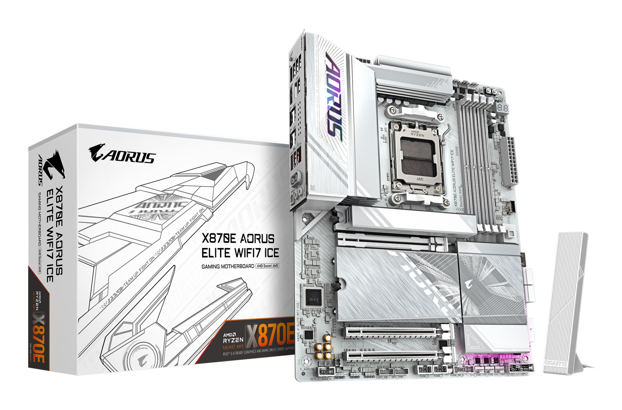 X870E AORUS ELITE WIFI7 ICE Placa base