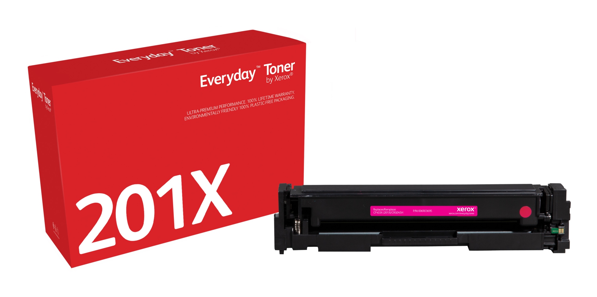 Everyday Toner Everyday Magenta di Xerox compatibile con HP 201X (CF403X), Capacidad alta