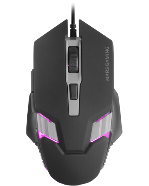 MM024, Ratón Gaming RGB, Sensor Óptico 4000 DPI, Switches Mecánicos Huano, Iluminación RGB Flow, Ajuste On-the-fly 1200 / 2400 / 3200 / 4000 DPI, Compatibilidad Multiplataforma, Negro