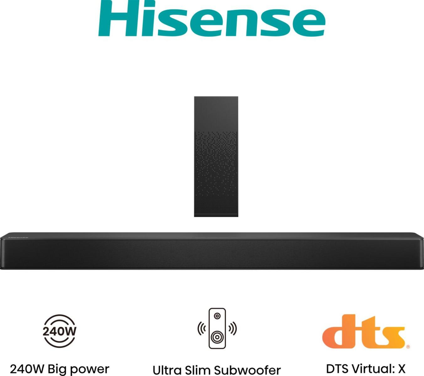 HS2100 Negro 2.1 canales 240 W