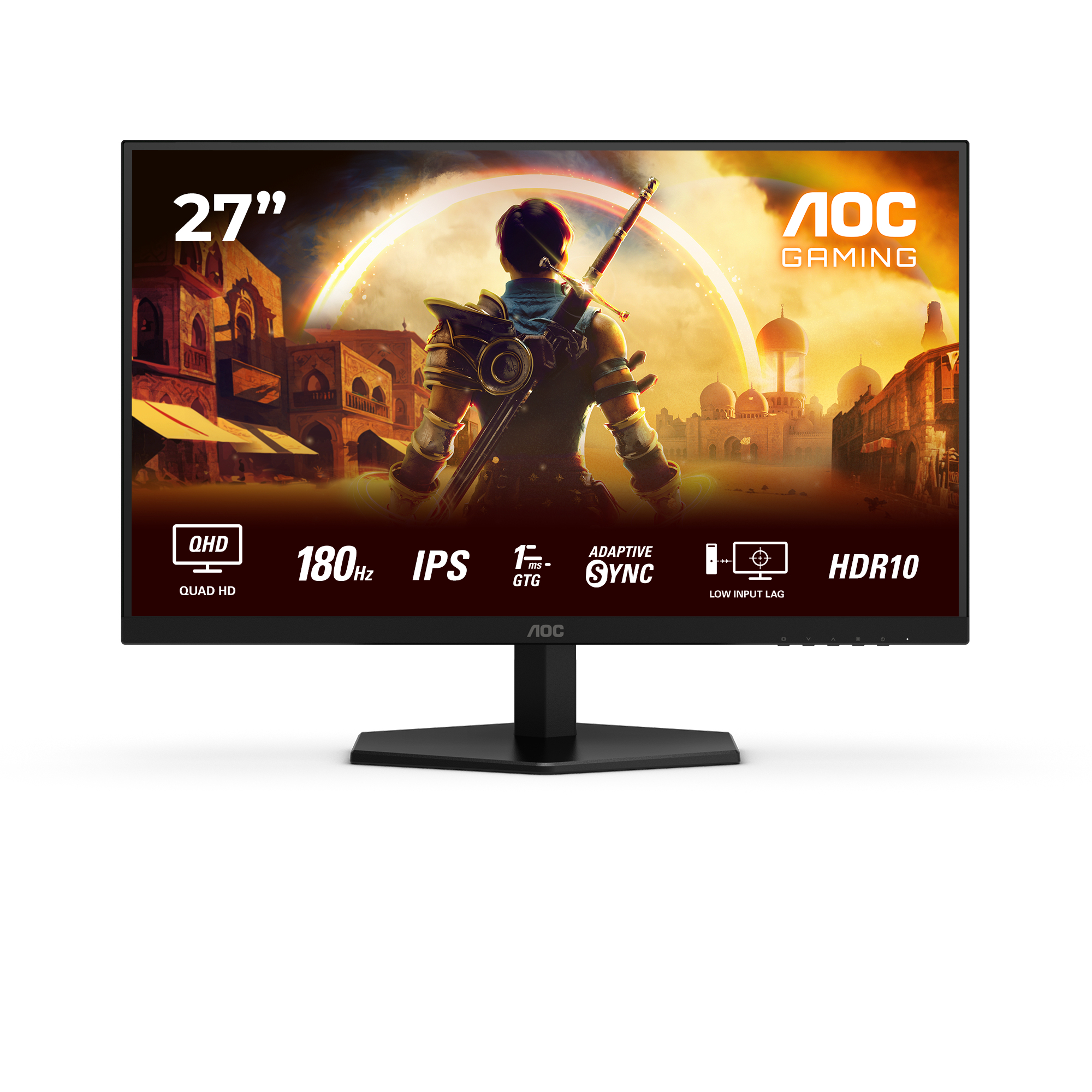 G4 Q27G42XE pantalla para PC 68,6 cm (27") 2560 x 1440 Pixeles Quad HD Negro, Rojo