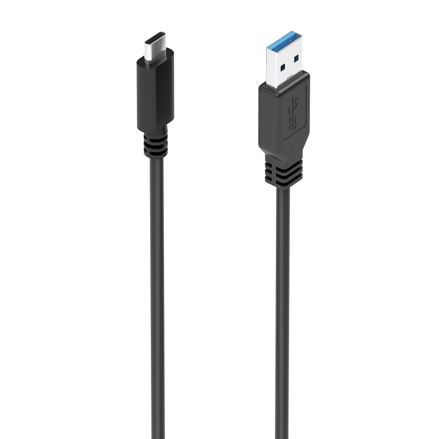 Cable USB 3.1 Gen2 10Gbps 3A, Tipo USB-C/M-A/M, Negro, 2.0m