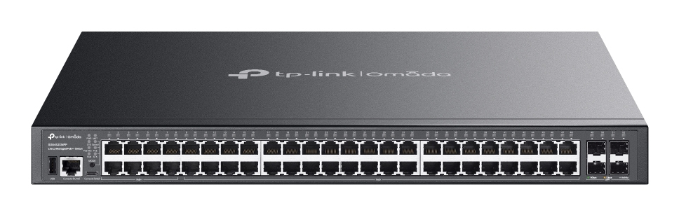 Omada SG5452XMPP switch Gestionado L3 Gigabit Ethernet (10/100/1000) Energía sobre Ethernet (PoE) Negro