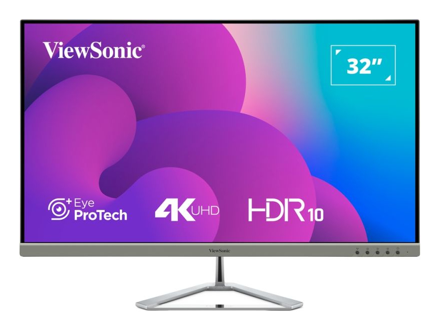 VX3276-4K-MHD-2 pantalla para PC 81,3 cm (32") 3840 x 2160 Pixeles 4K Ultra HD LCD Negro, Plata
