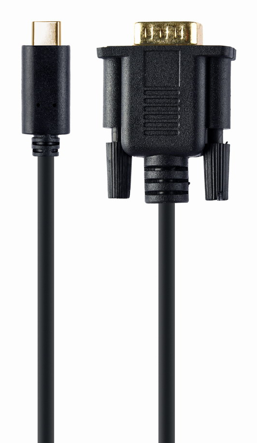 A-CM-VGAM-01 adaptador de cable de vídeo 2 m USB C VGA (D-Sub) Negro
