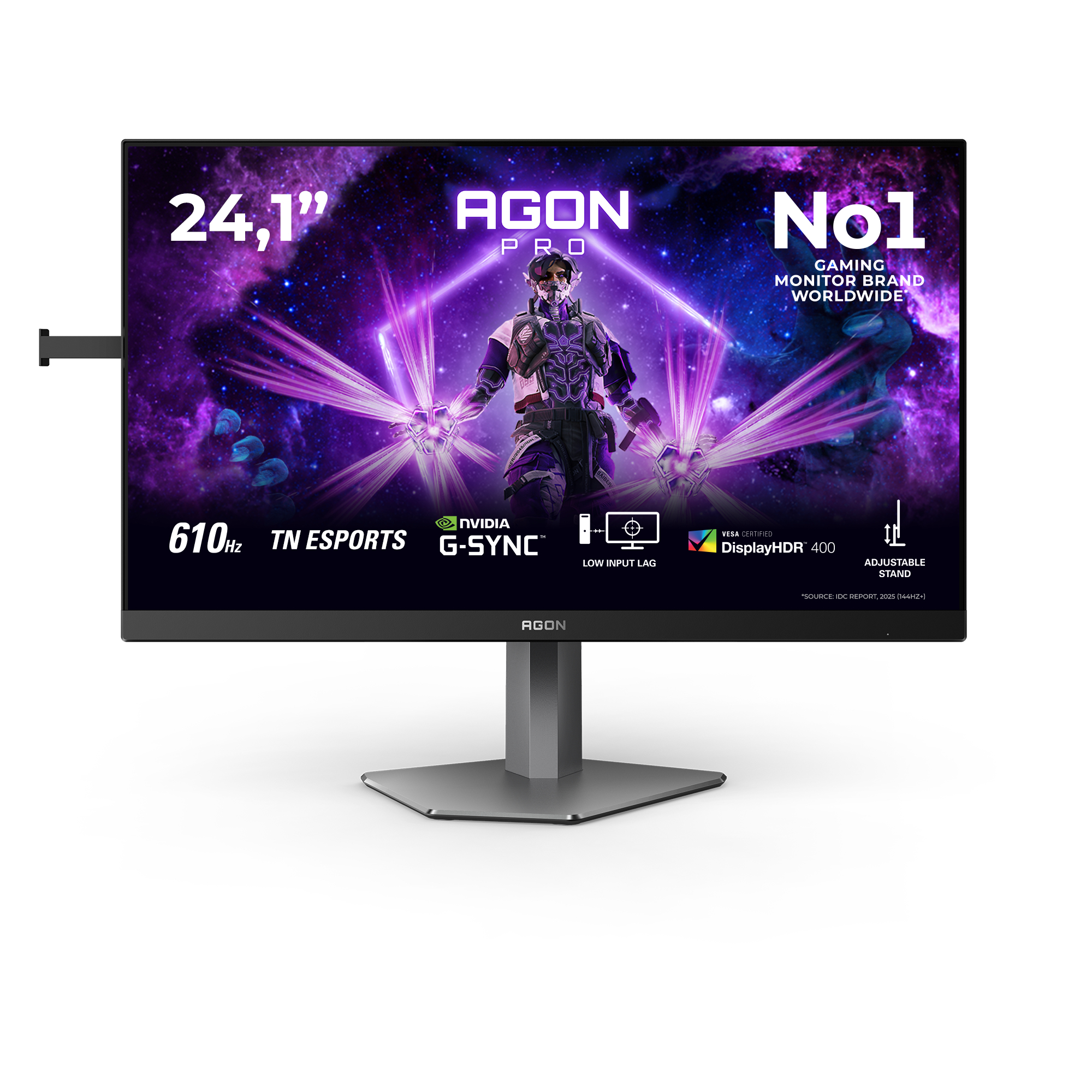 G2 AG246FK6 pantalla para PC 61,2 cm (24.1") 1920 x 1080 Pixeles Full HD LED Negro, Gris