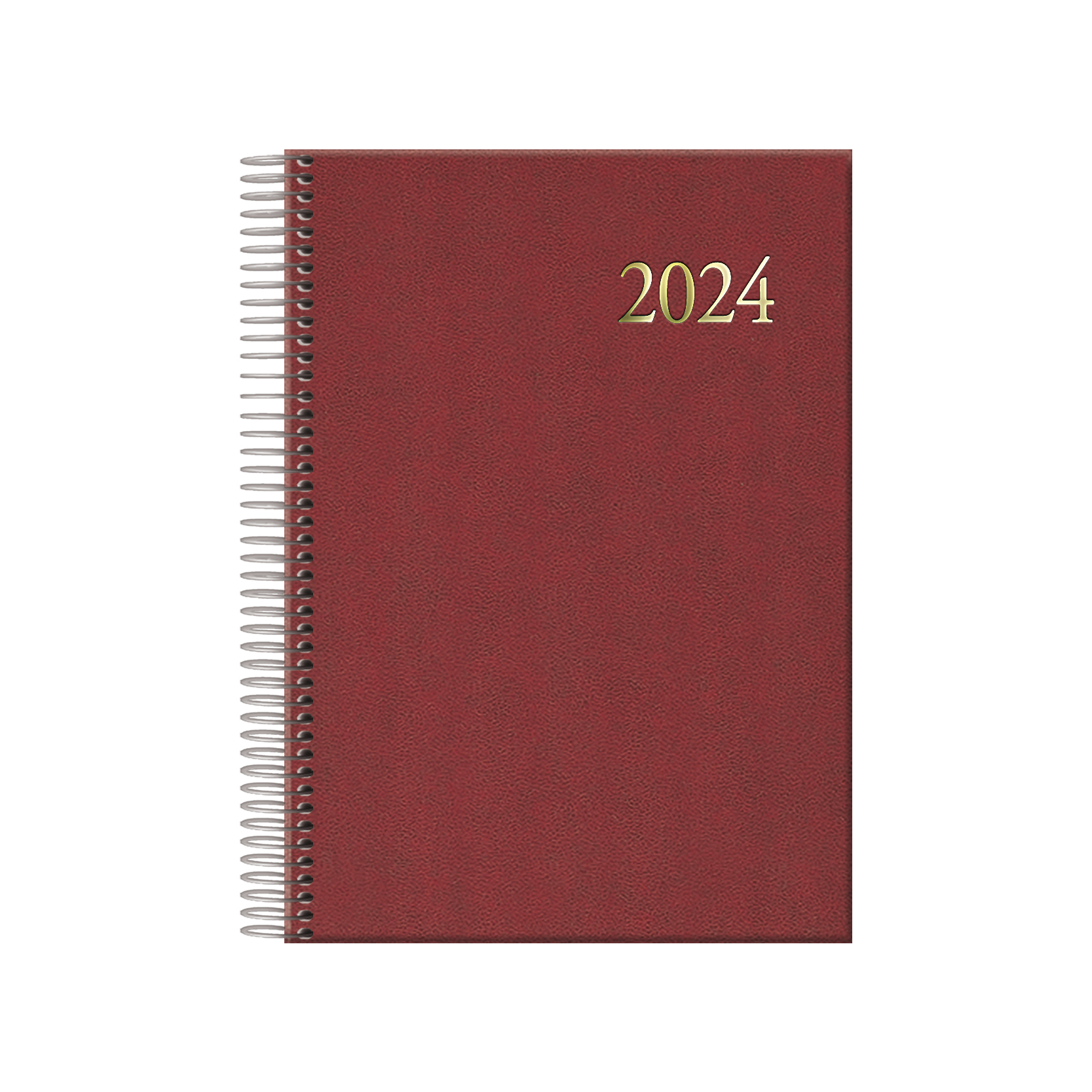12734 Agenda diaria 336 páginas Borgoña