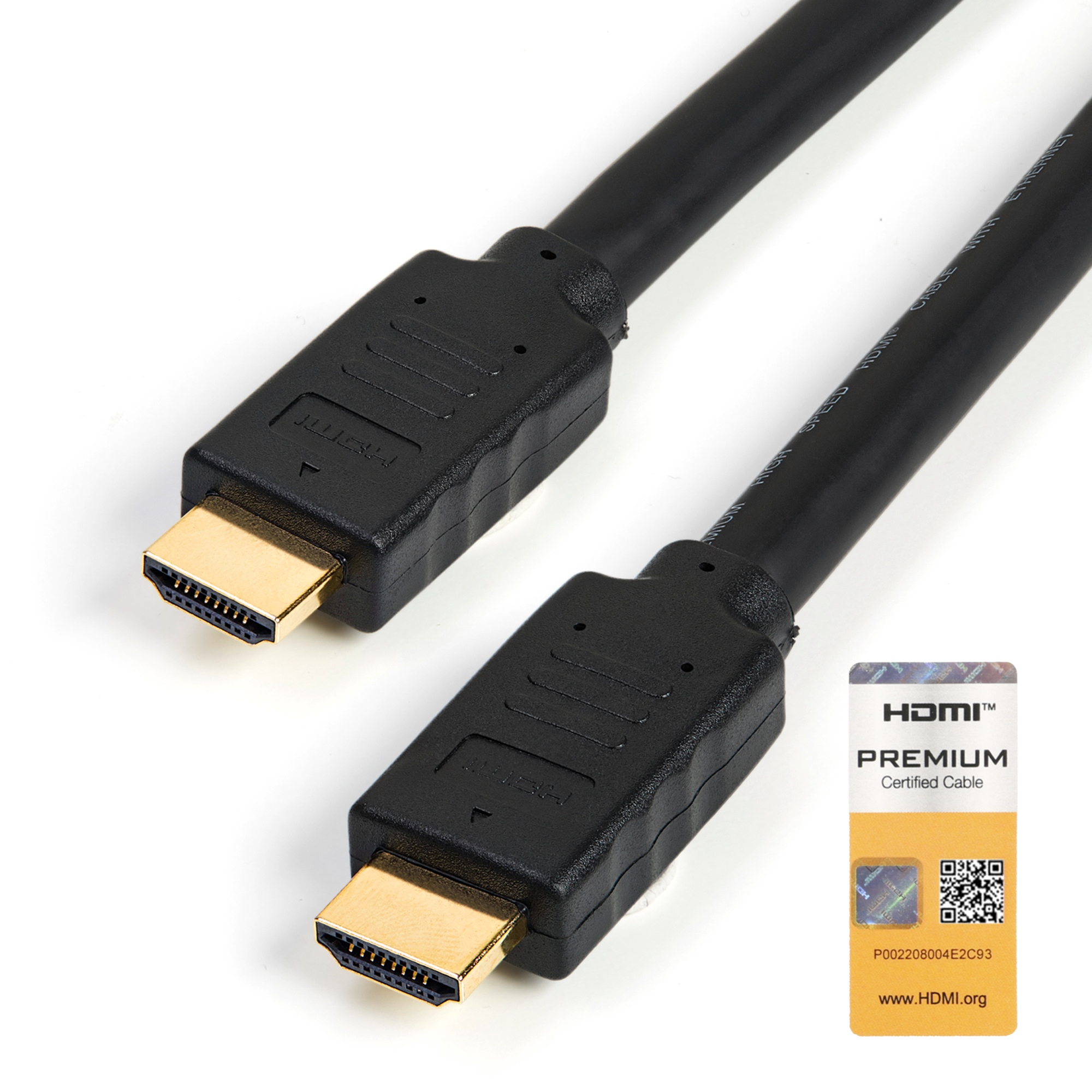 Cable de 5m HDMI 2.0 Certificado Premium con Ethernet - HDMI de Alta Velocidad Ultra HD de 4K a 60Hz HDR10 - para Monitores o TV UHD