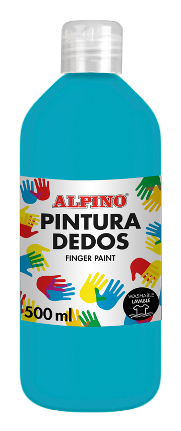 DD020074 pintura de dedos lavable Azul, Cian