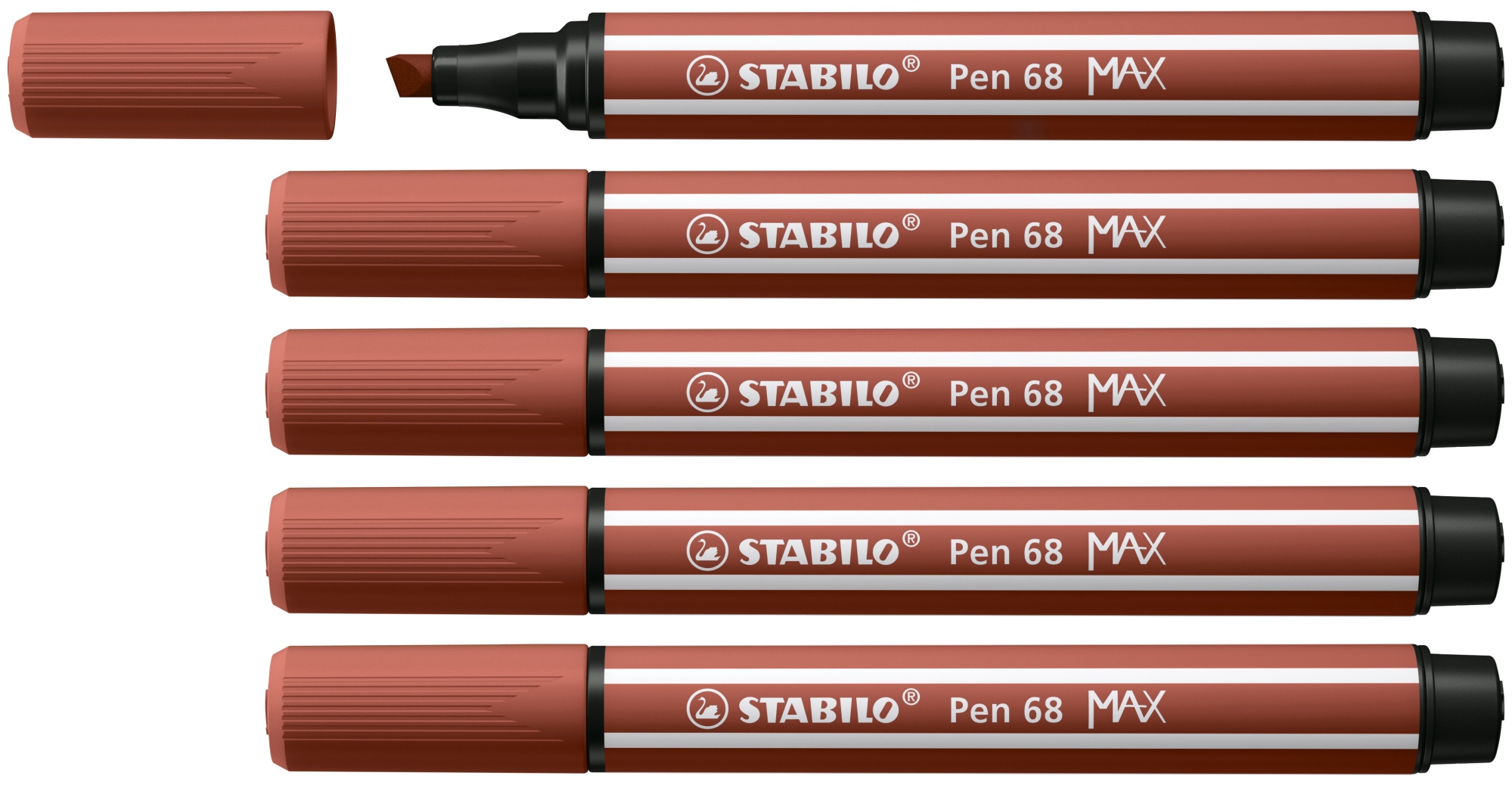 Pen 68 MAX rotulador Marrón 5 pieza(s)