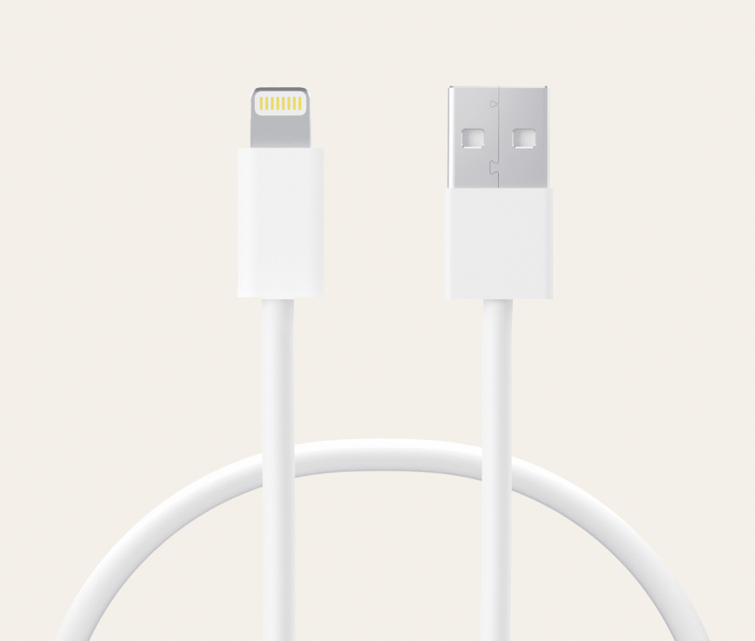 LCL2001ALB cable de conector Lightning 1 m Blanco