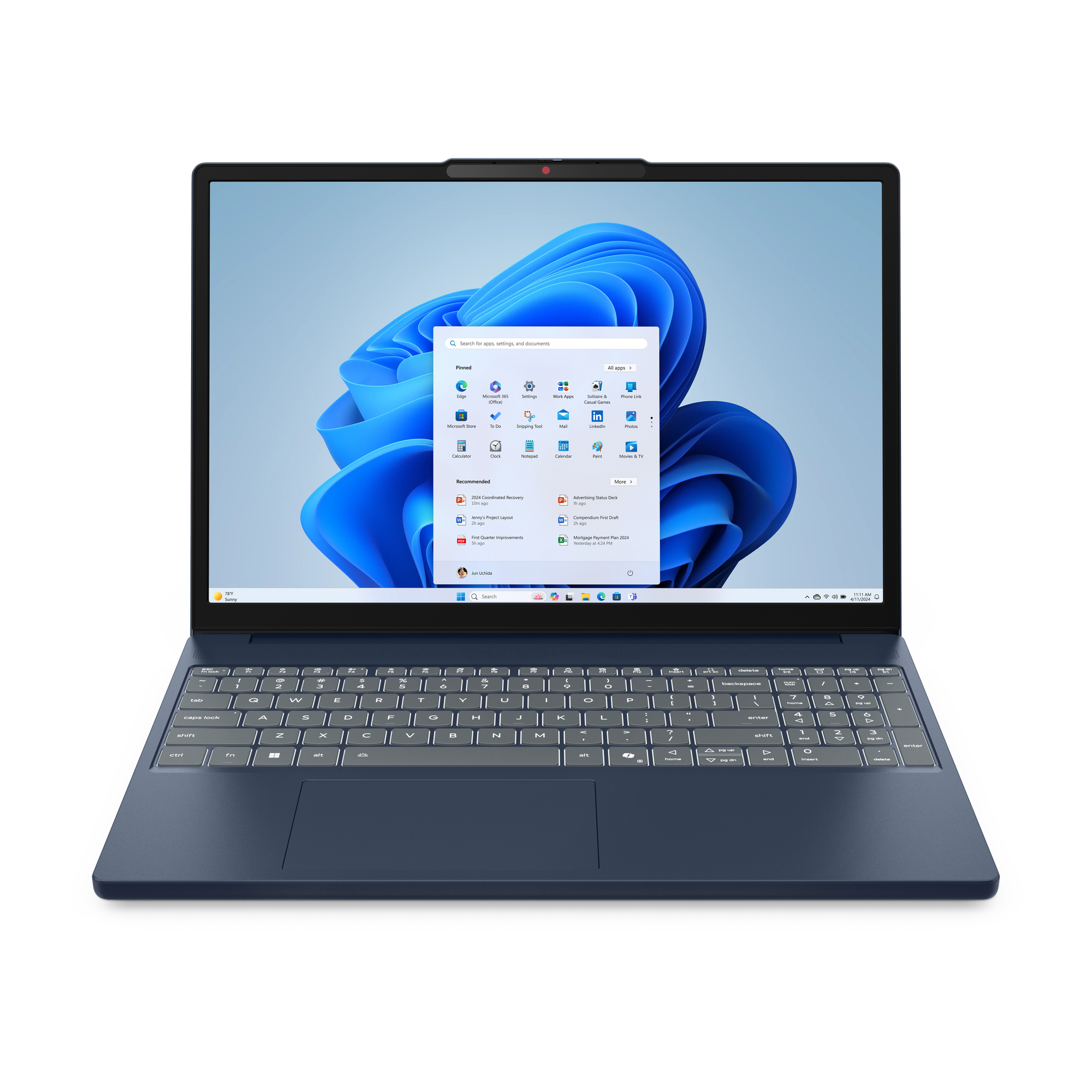 IdeaPad Slim 3 15ARP10 AMD Ryzen 7 170 Portátil 38,9 cm (15.3") WUXGA 16 GB DDR5-SDRAM 512 GB SSD Wi-Fi 6 (802.11ax) Español Azul