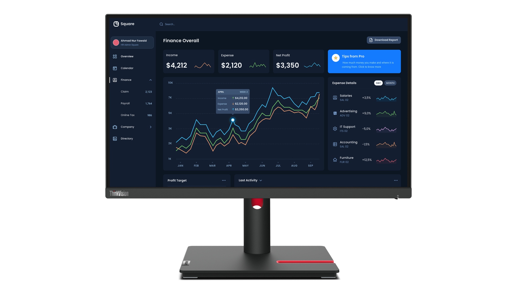 ThinkVision T22i-30 Monitor