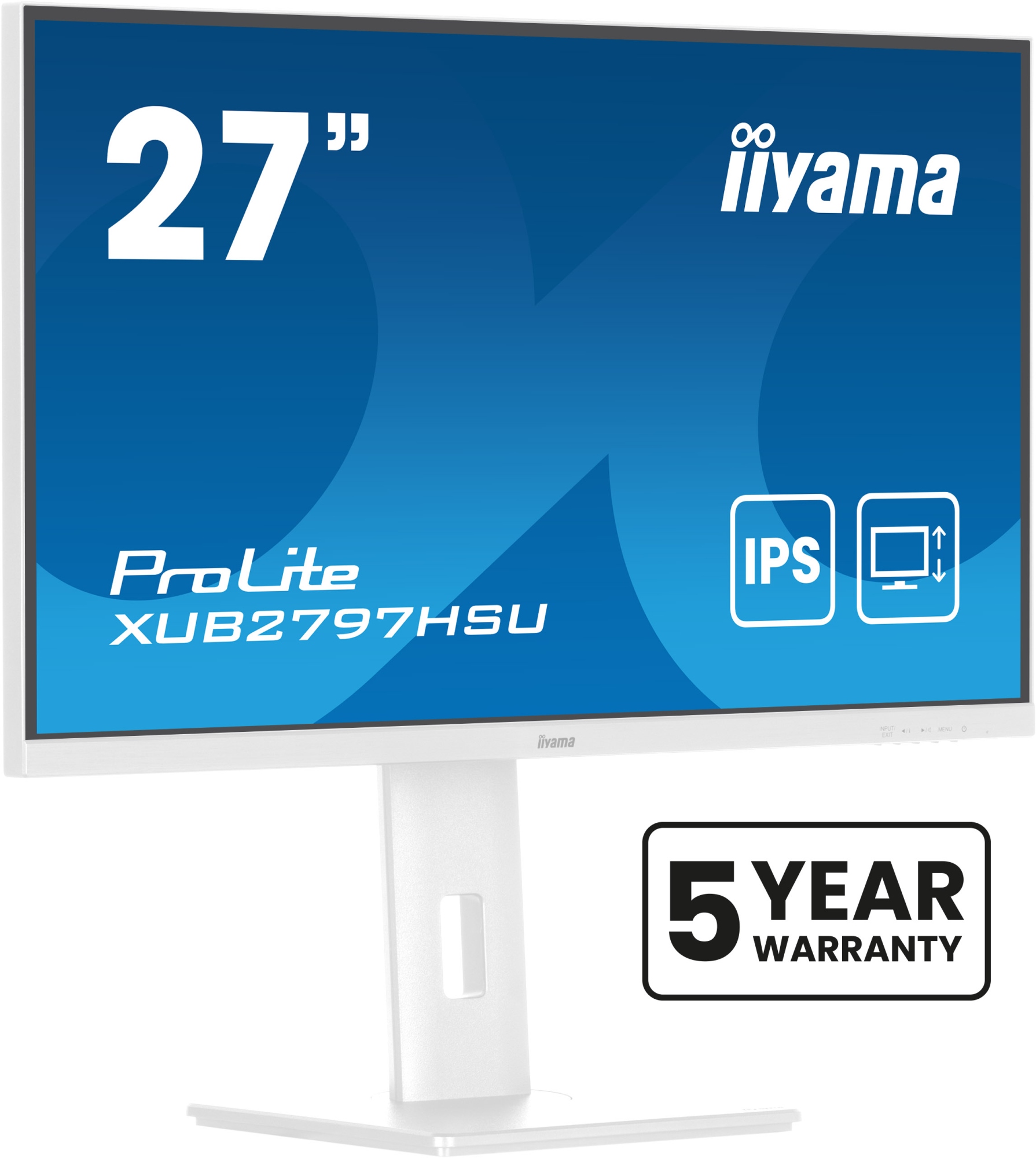 ProLite XUB2797HSU-W2 pantalla para PC 68,6 cm (27") 1920 x 1080 Pixeles Full HD LED Blanco