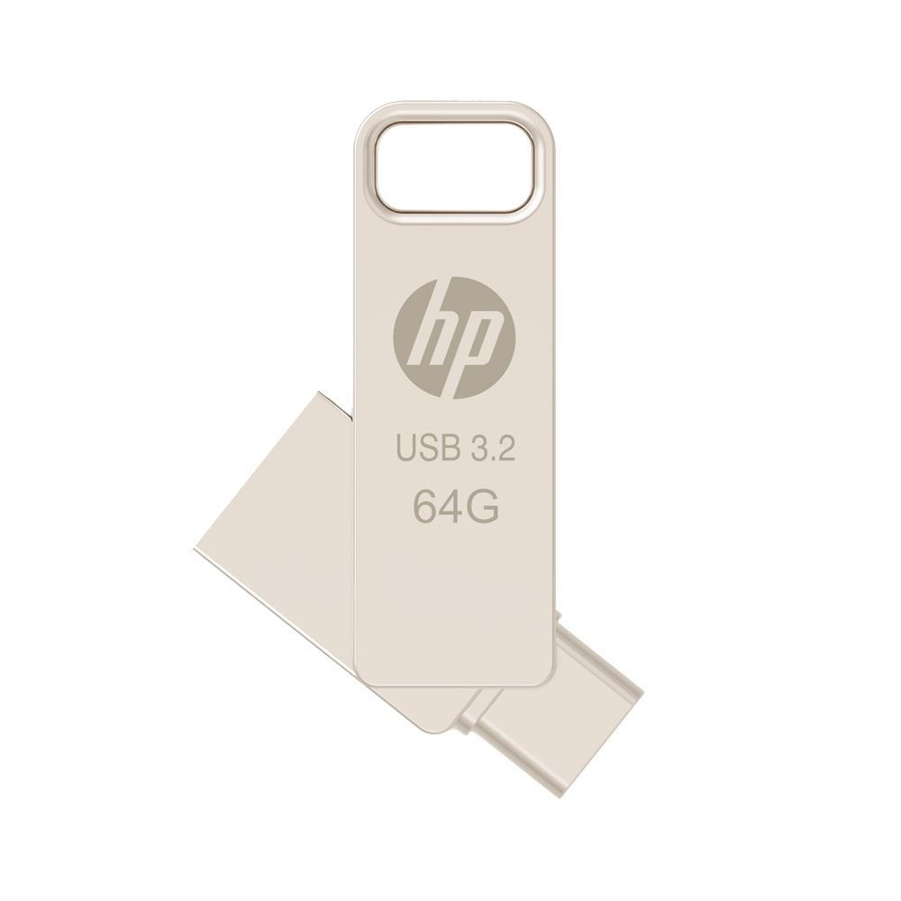 HP x206C unidad flash USB 64 GB USB Type-A / USB Type-C 3.2 Gen 1 (3.1 Gen 1) Plata