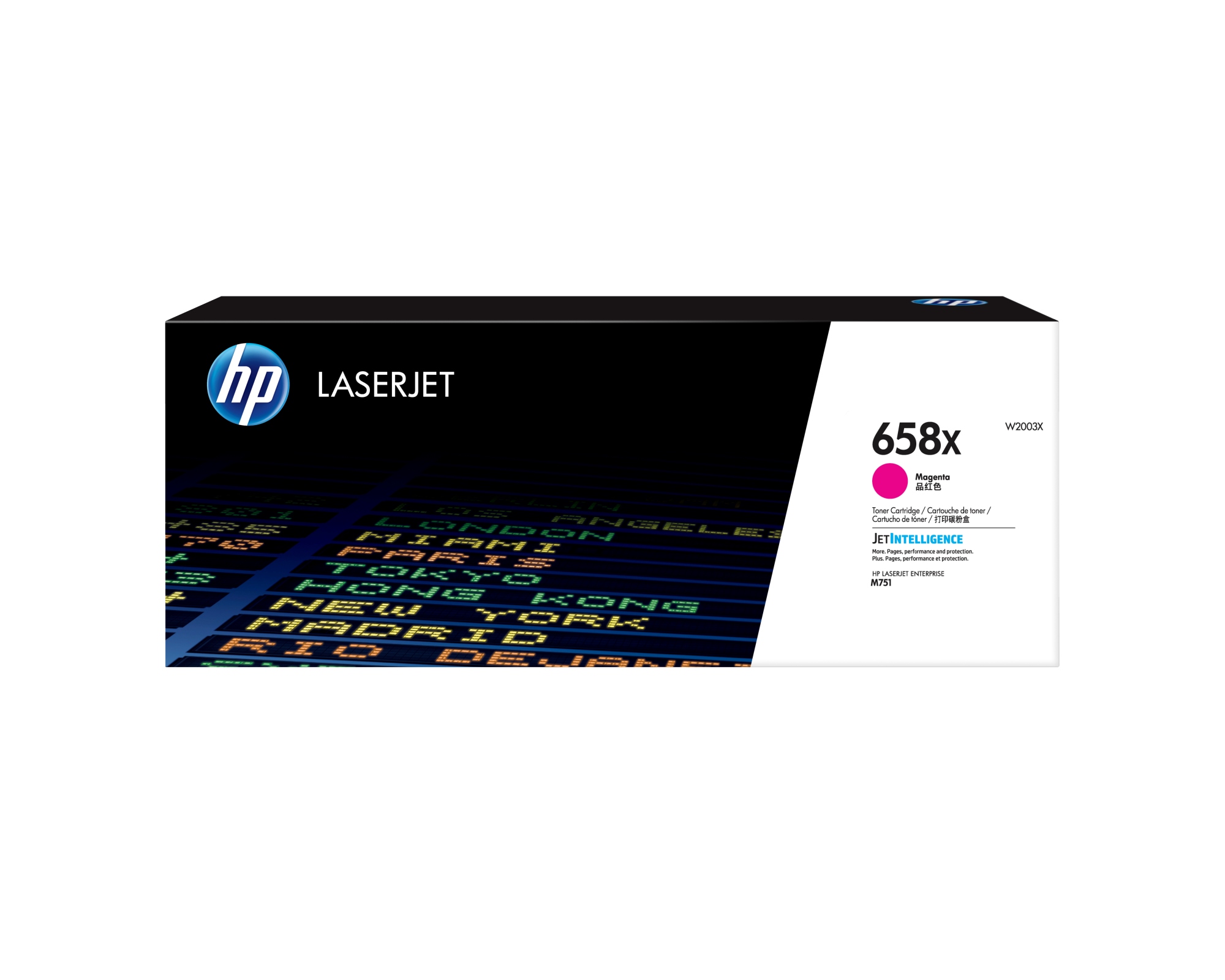 Cartucho de tóner Original LaserJet 658X magenta de alta capacidad