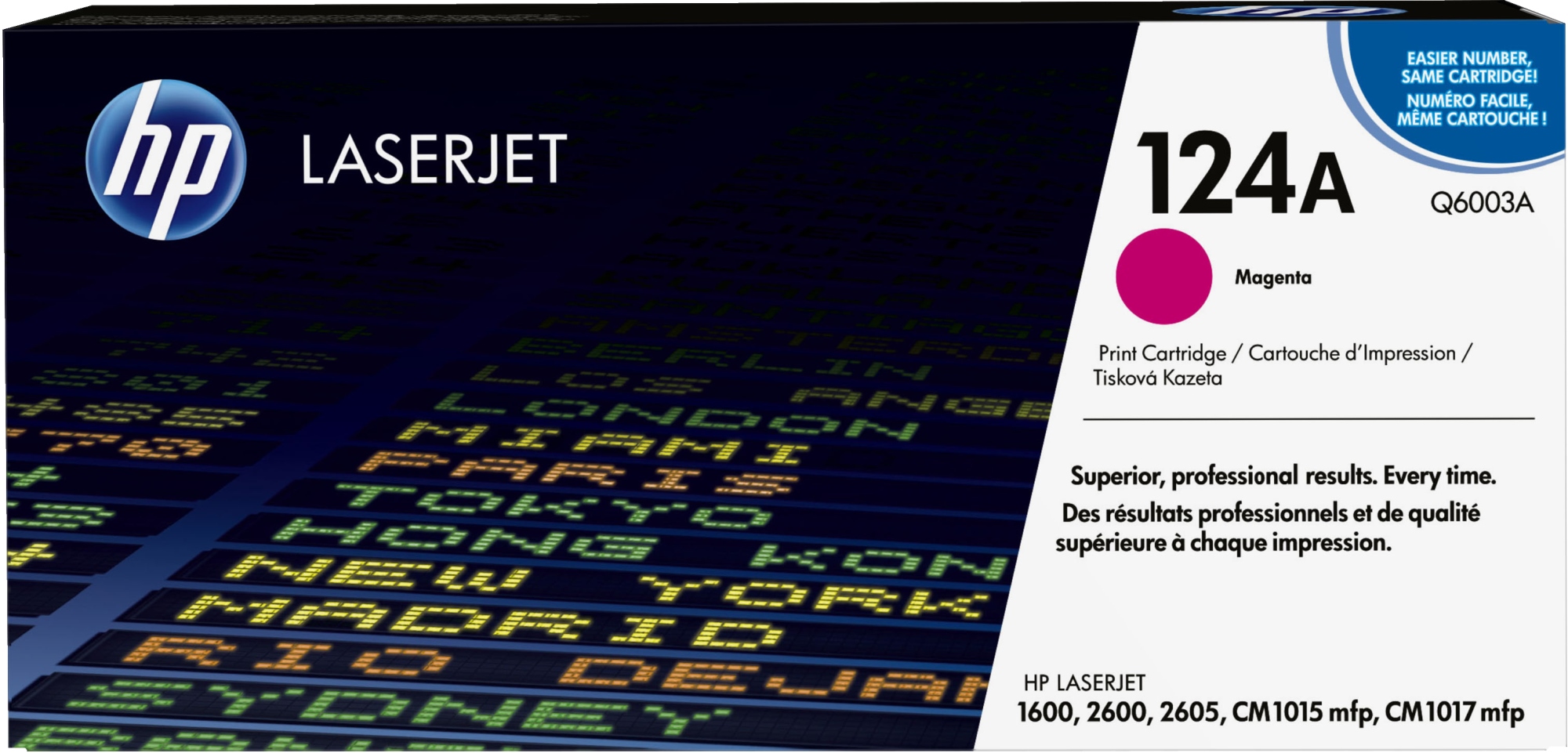 Cartucho de tóner original LaserJet 124A magenta