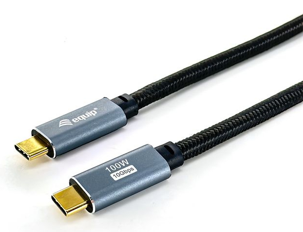 128359 Cable USB 3.2 Gen 2 C a C, M/M, 3,0m, PD100W , 4K/60Hz, 10Gbps, Negro