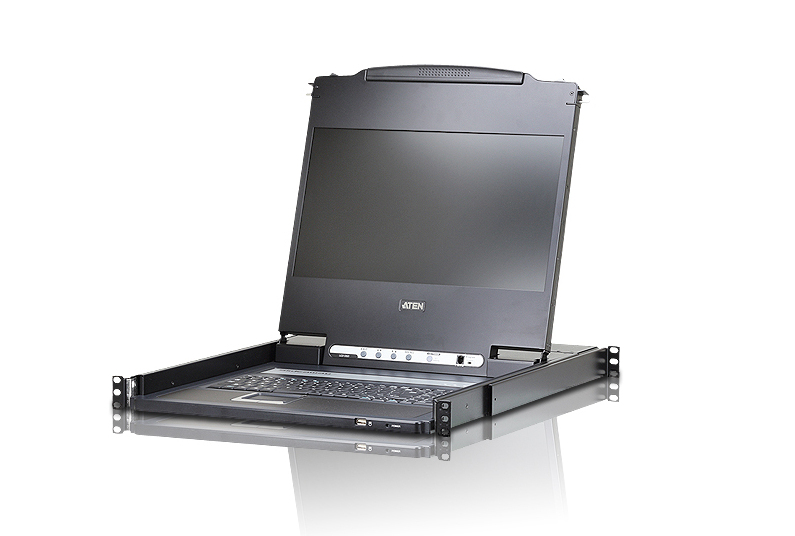 Consola LCD single rail (HDMI / DVI / VGA, USB)