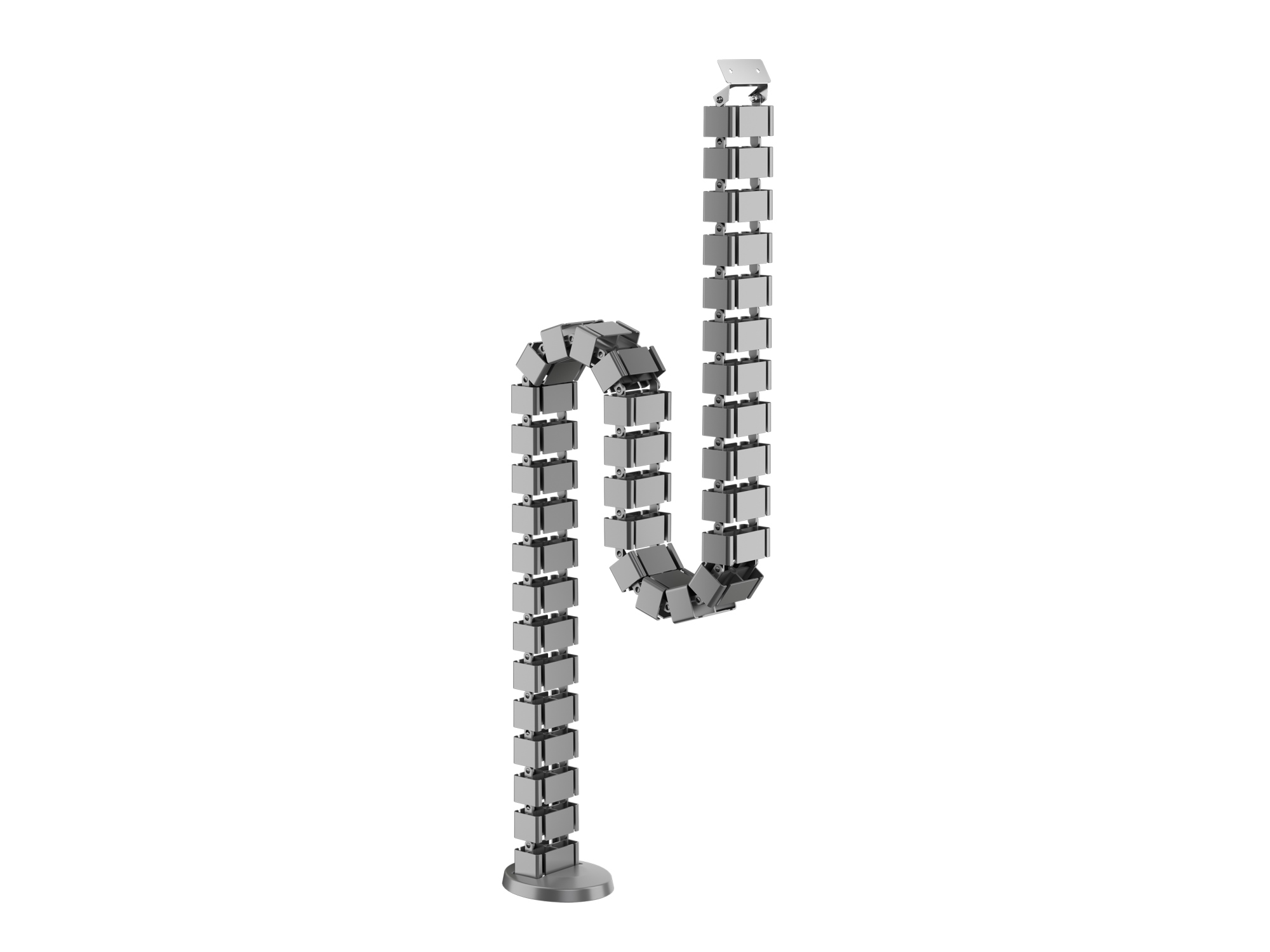 650860 organizador de cables Escritorio Pasacables Gris 1 pieza(s)