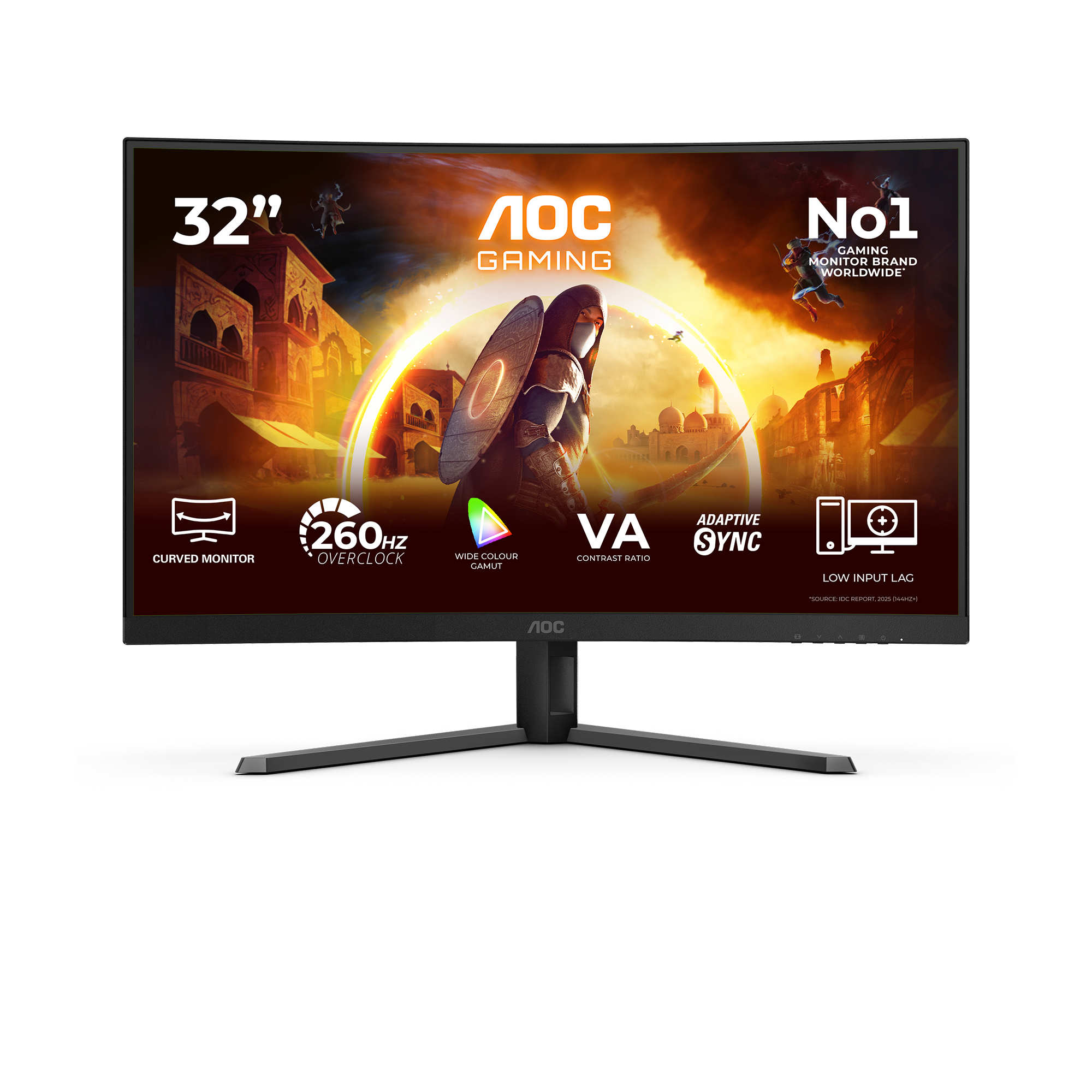 G4 C32G42ZE pantalla para PC 80 cm (31.5") 1920 x 1080 Pixeles Full HD LED Negro, Rojo