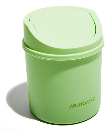 DESKBINGN papelera Alrededor Plástico Verde