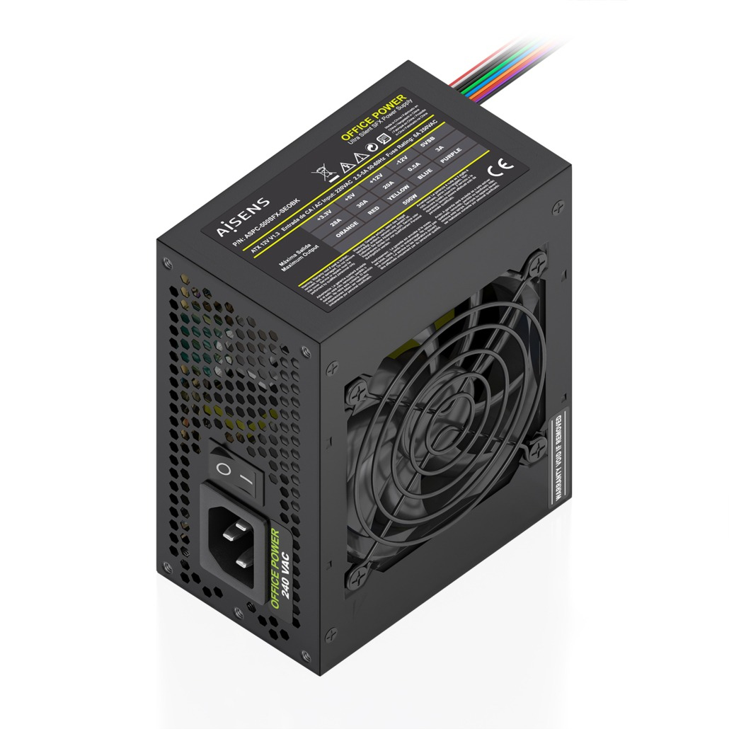 Fuente Alimentacion SFX 500W OEM, Negra