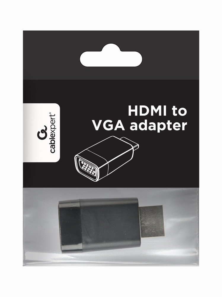 A-HDMI-VGA-001 cambiador de género para cable Negro