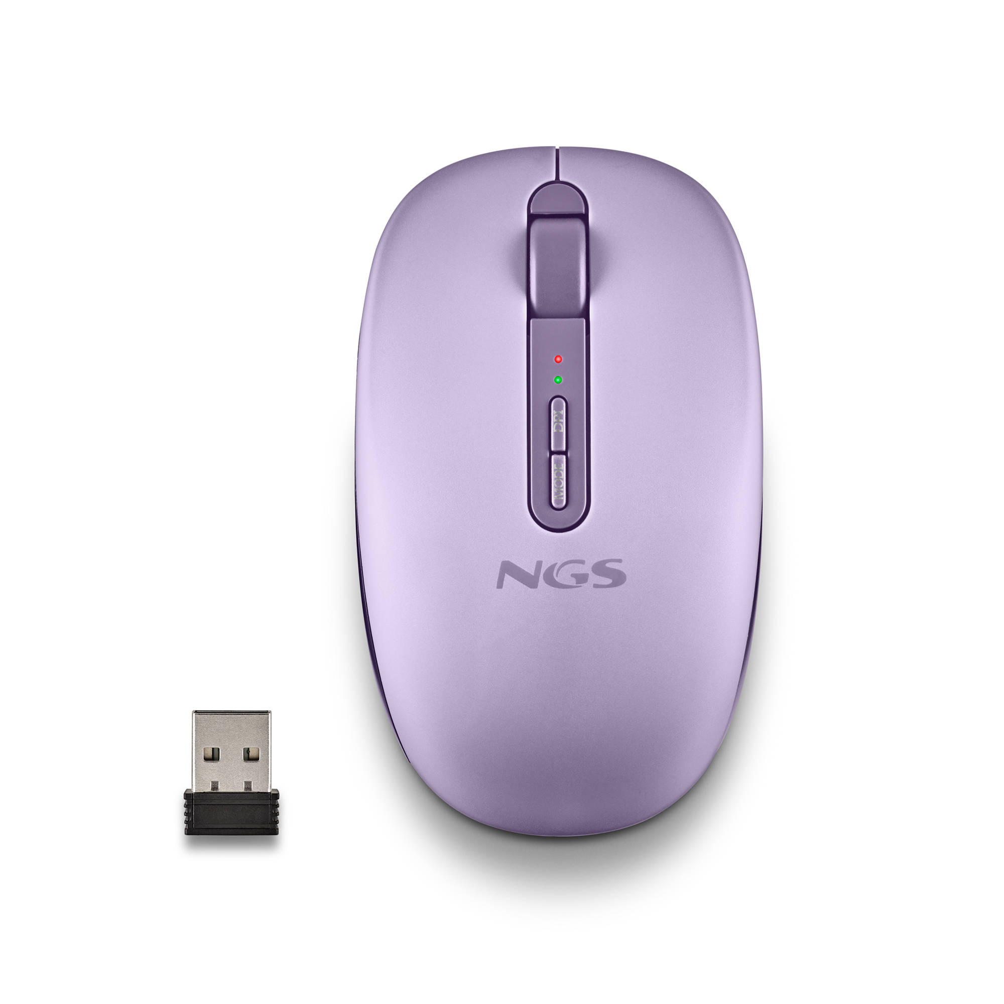 FOG DUAL PURPLE ratón Universal Ambidextro RF Wireless + Bluetooth 1600 DPI