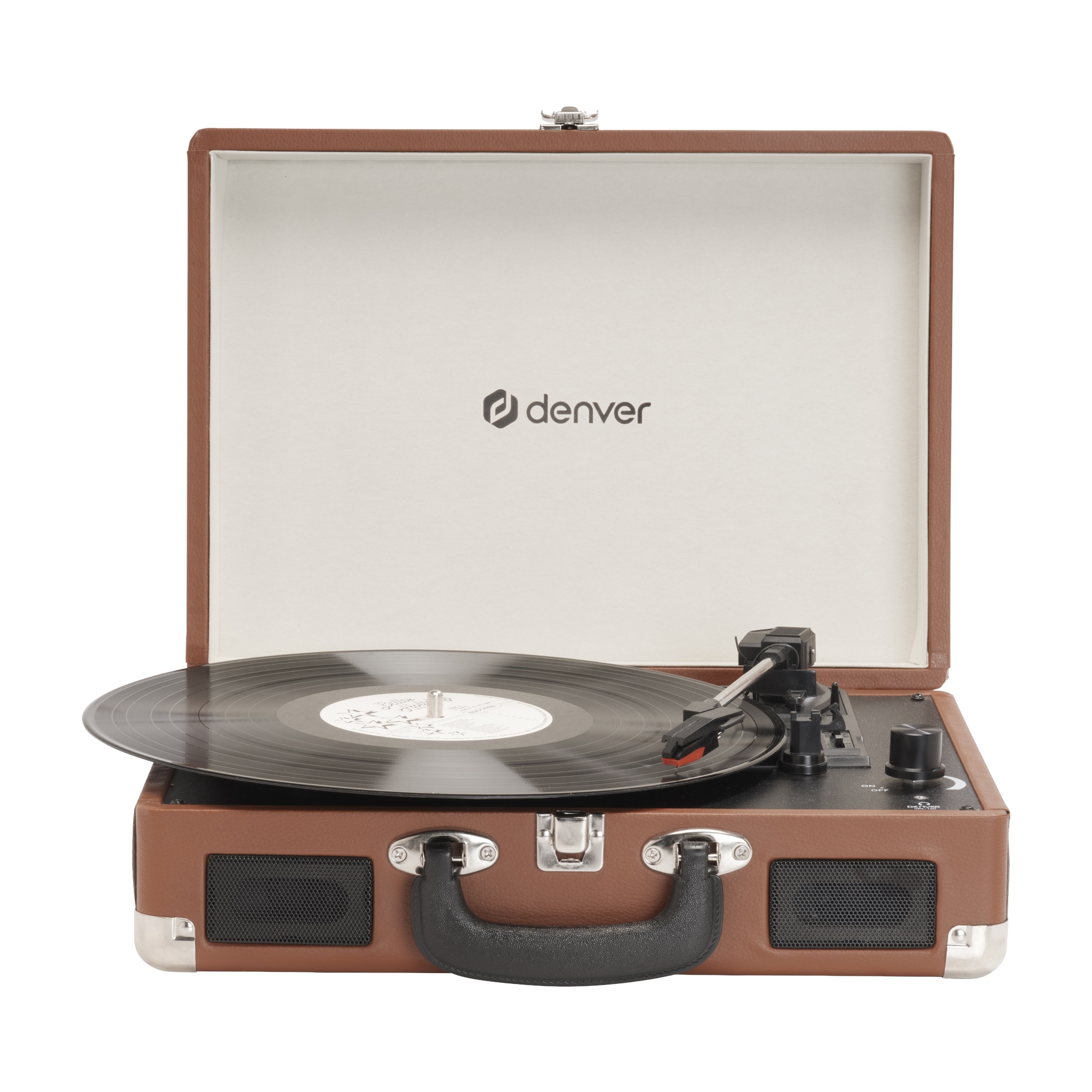 VPL-120BR tocadisco Tocadiscos de tracción directa Marrón Manual