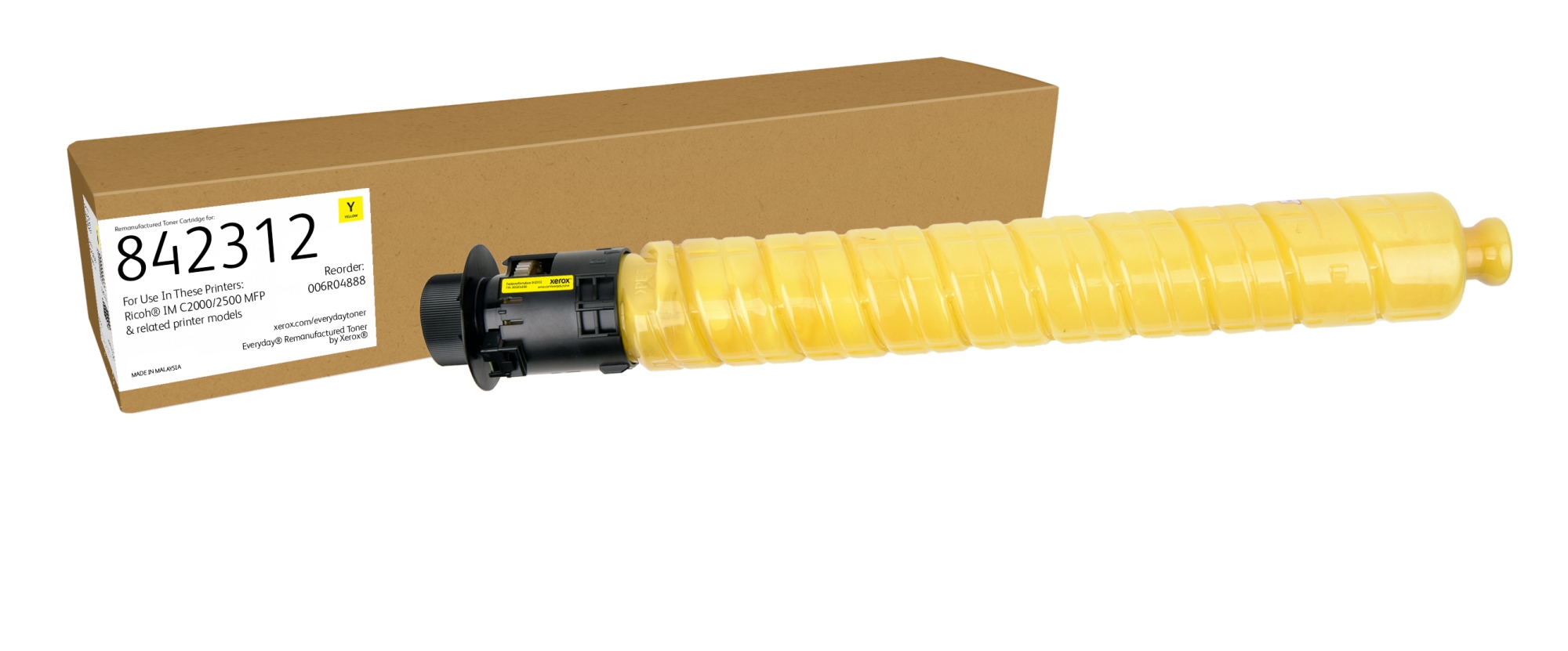 Remanufacturado Everyday Tóner Everyday Amarillo remanufacturado de Xerox es compatible con Ricoh 842312, Capacidad estándar