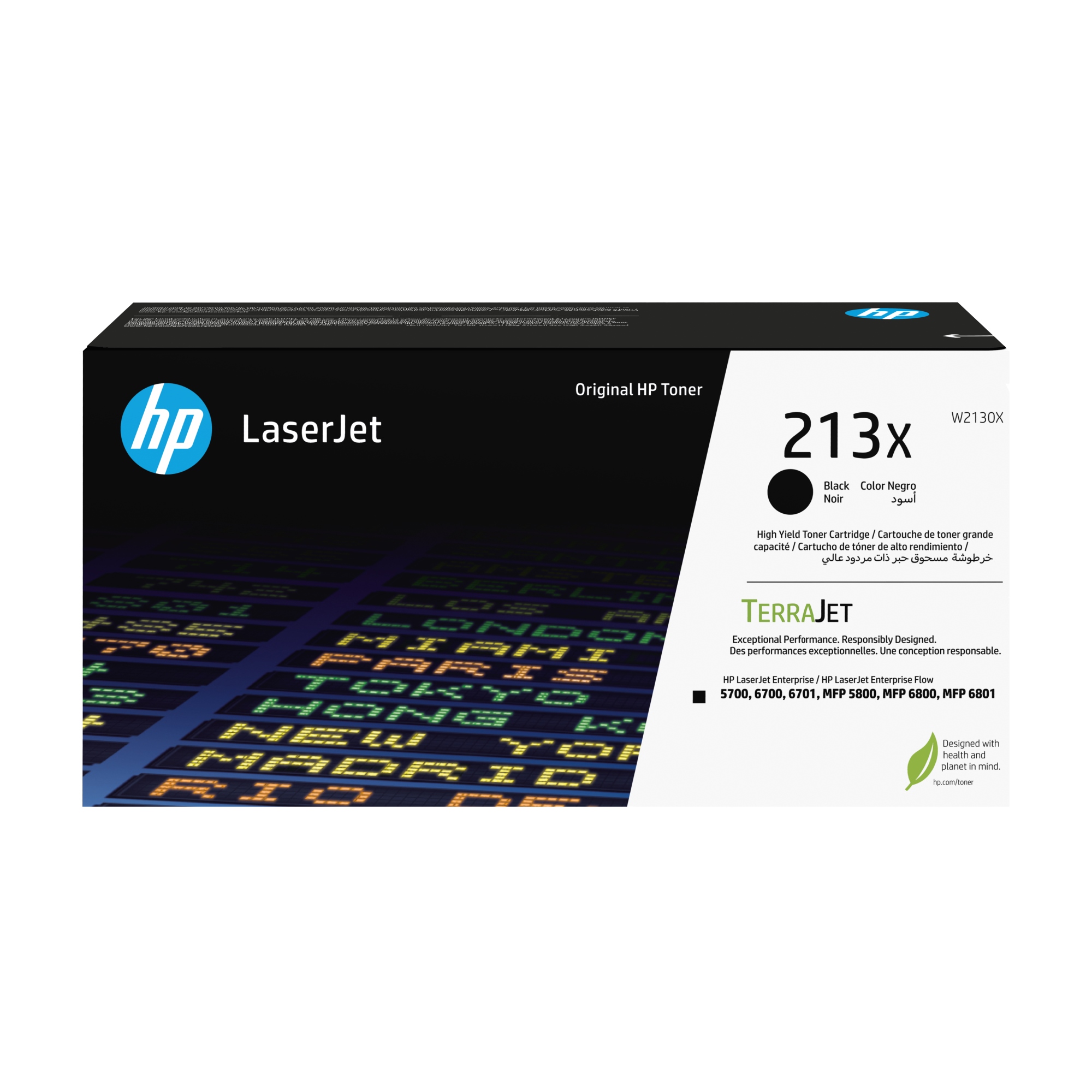 Cartucho de tóner Original LaserJet 213X de alto rendimiento negro