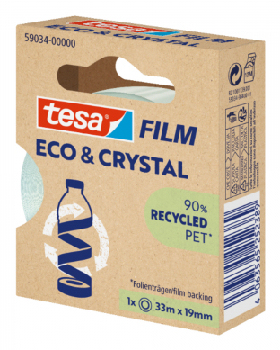 Eco & Crystal cinta adhesiva para manualidades 10 m Transparente