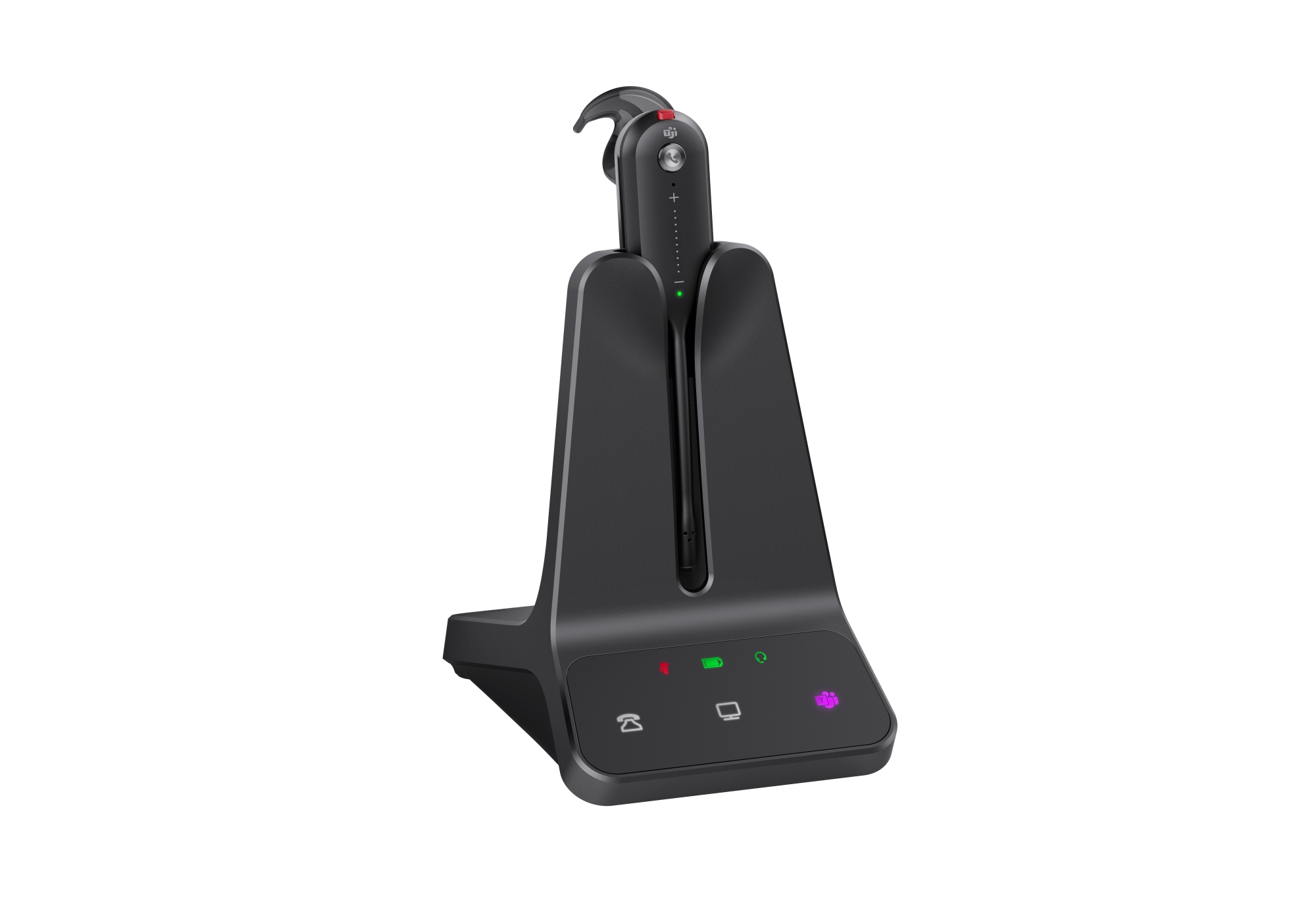 WH63 E2 Teams Auriculares Inalámbrico gancho de oreja Oficina/Centro de llamadas Negro