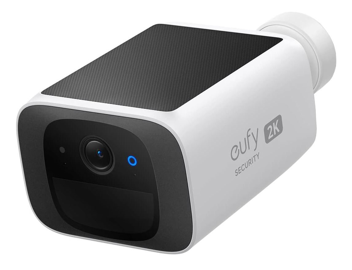Security SoloCam S220, Camara vigilancia WiFi Exterior, Camara vigilancia WiFi Exterior Solar,2K resolución, IP67, nessun canone mensile, No se Requiere HomeBase