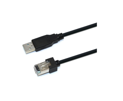 CBL026U cambiador de género para cable RJ-45 USB-A Negro