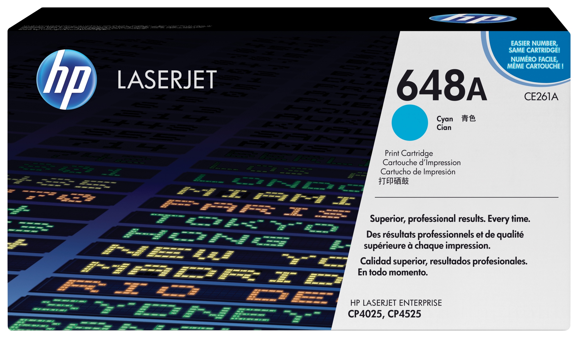 Cartucho de tóner original LaserJet 648A cian