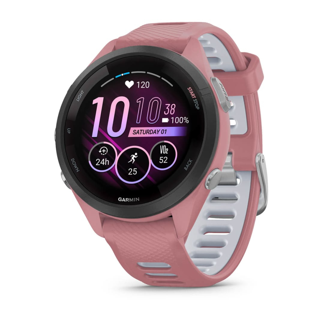 Forerunner 265S 2,79 cm (1.1") AMOLED 42 mm Digital 360 x 360 Pixeles Pantalla táctil Negro, Rosa Wifi GPS (satélite)