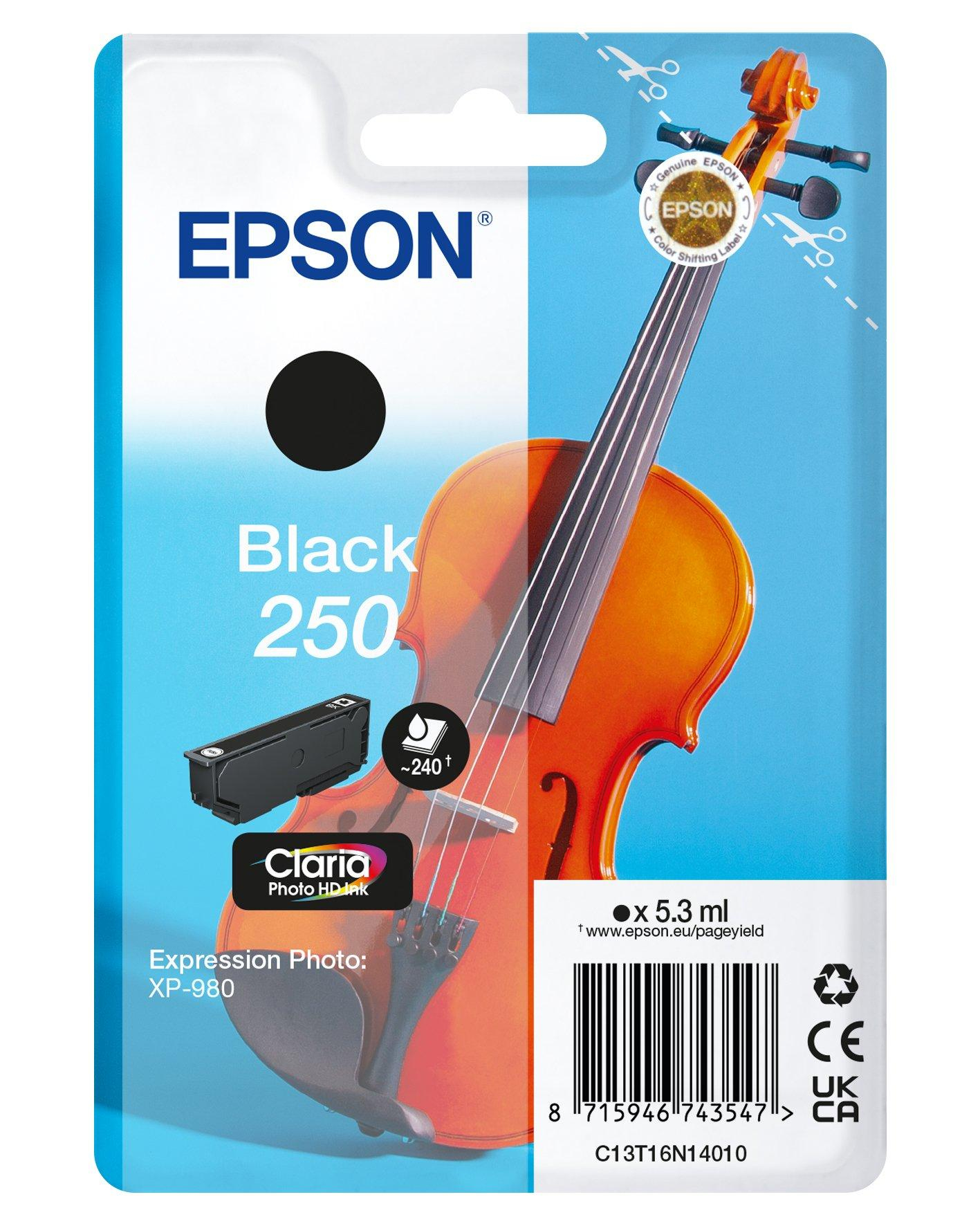 Pack individual de tinta Claria Photo HD 250 Violin negro