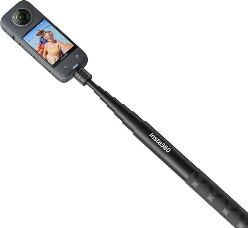 Invisible Selfie Stick (X4, X3, & GO3) palo para autofotos Cámara Negro