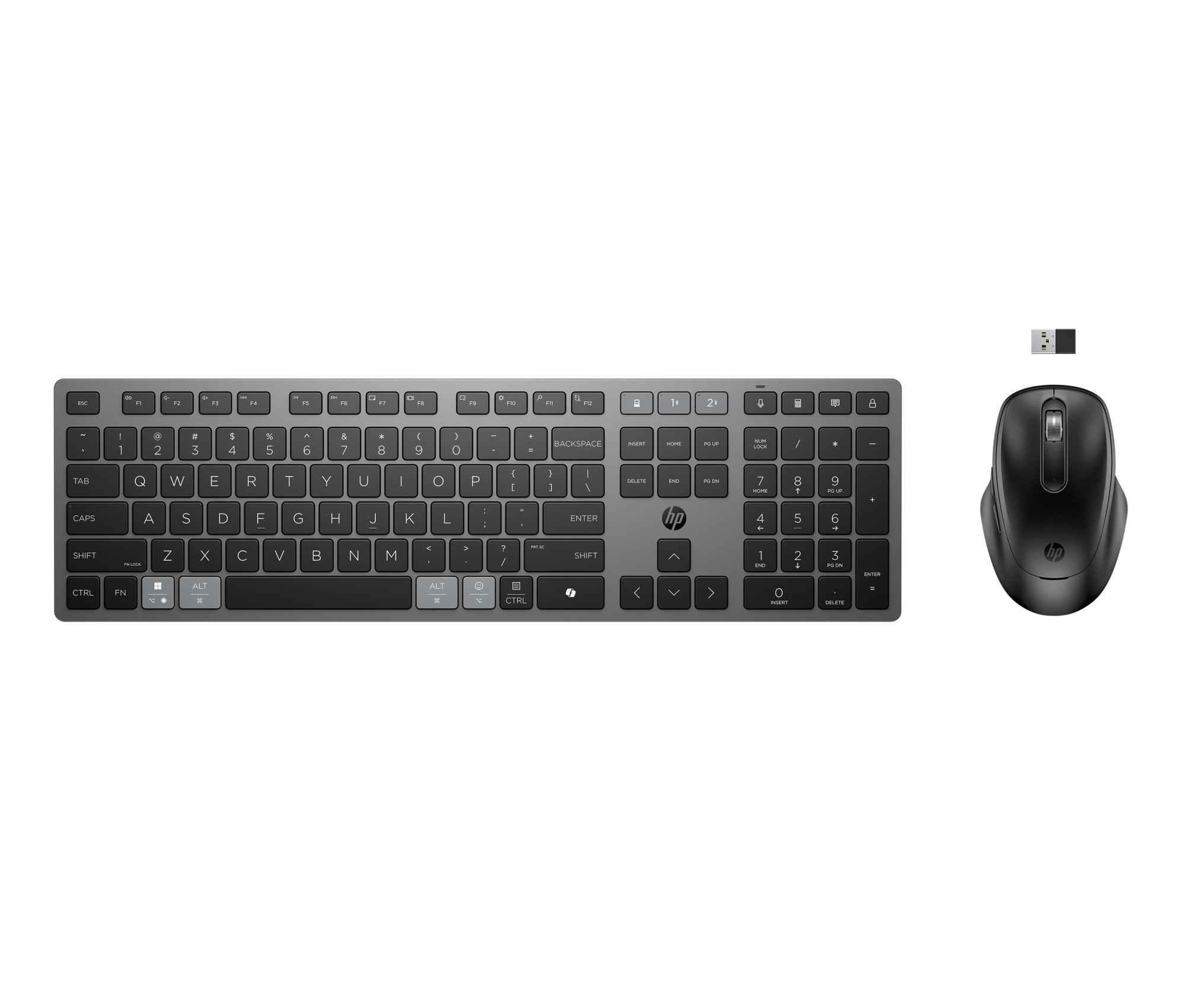 Combinación de teclado y ratón inalámbricos recargables multidispositivo 725