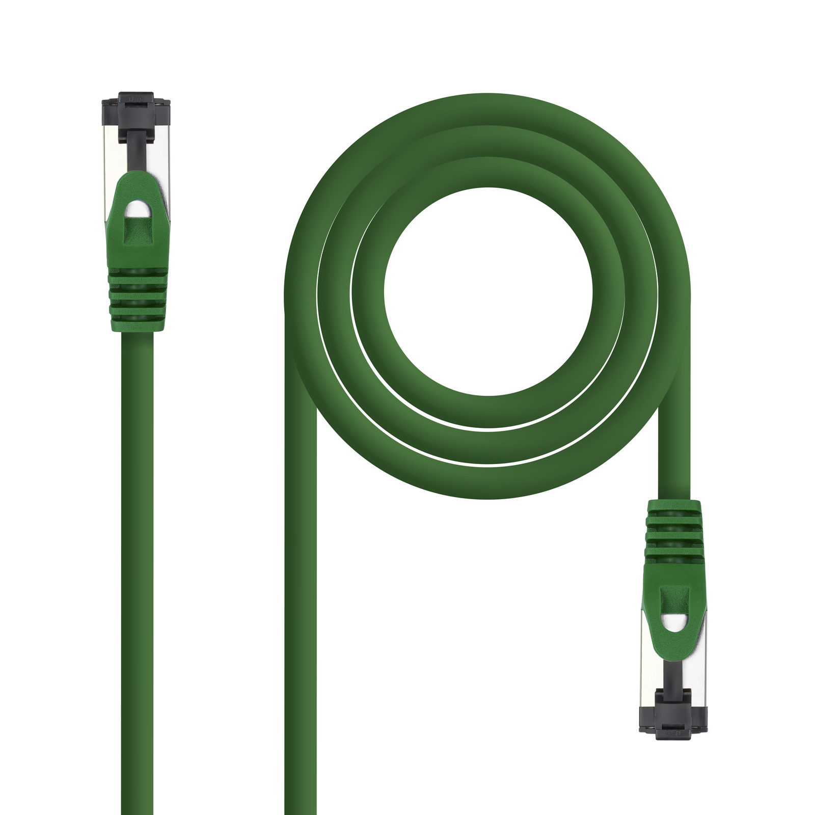 Cable de Red Latiguillo Cat.8.1 2GHz LSZH SSTP AWG26, Verde, 0.5 m