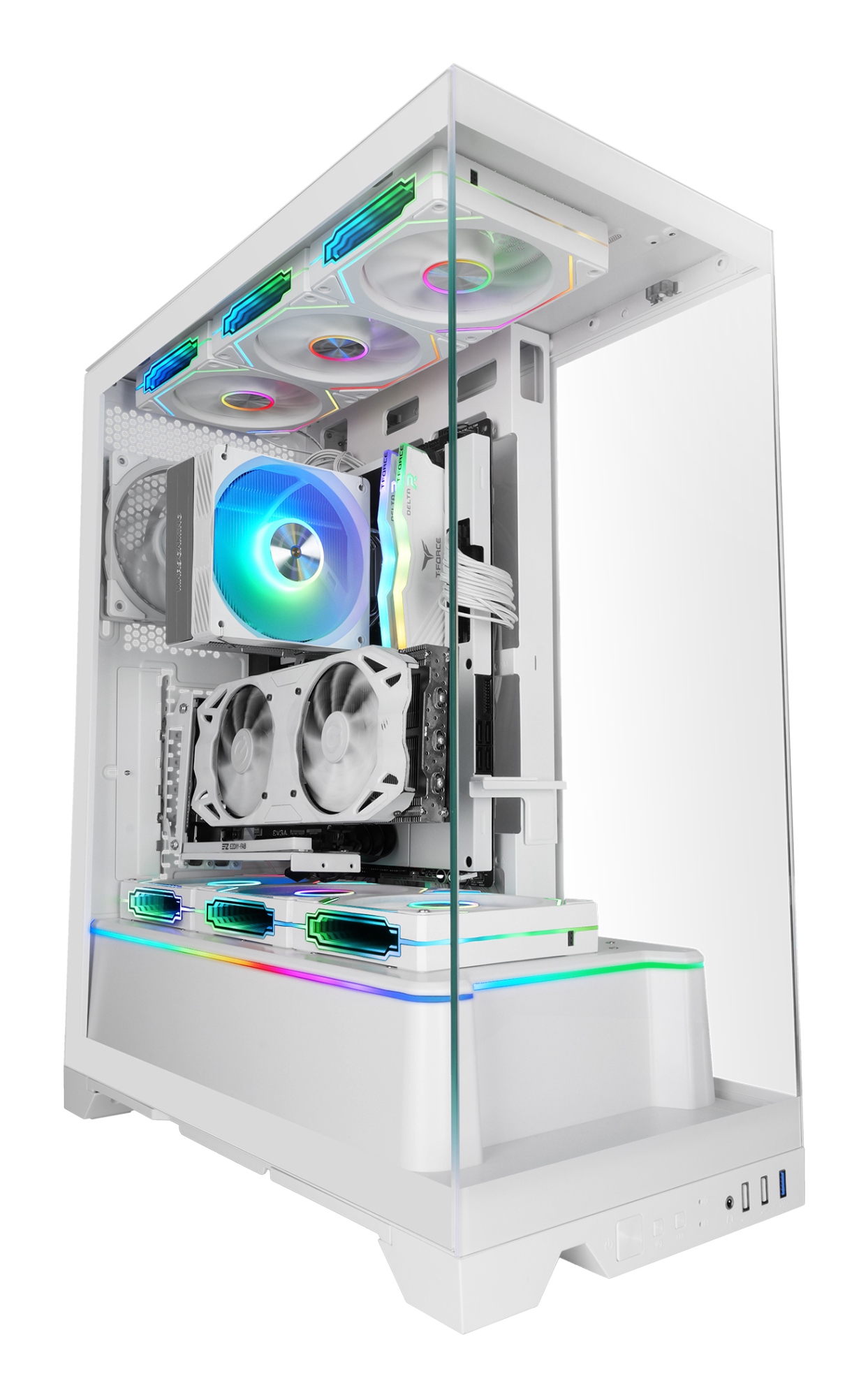 MCPRISMAW carcasa de ordenador Midi Tower Blanco